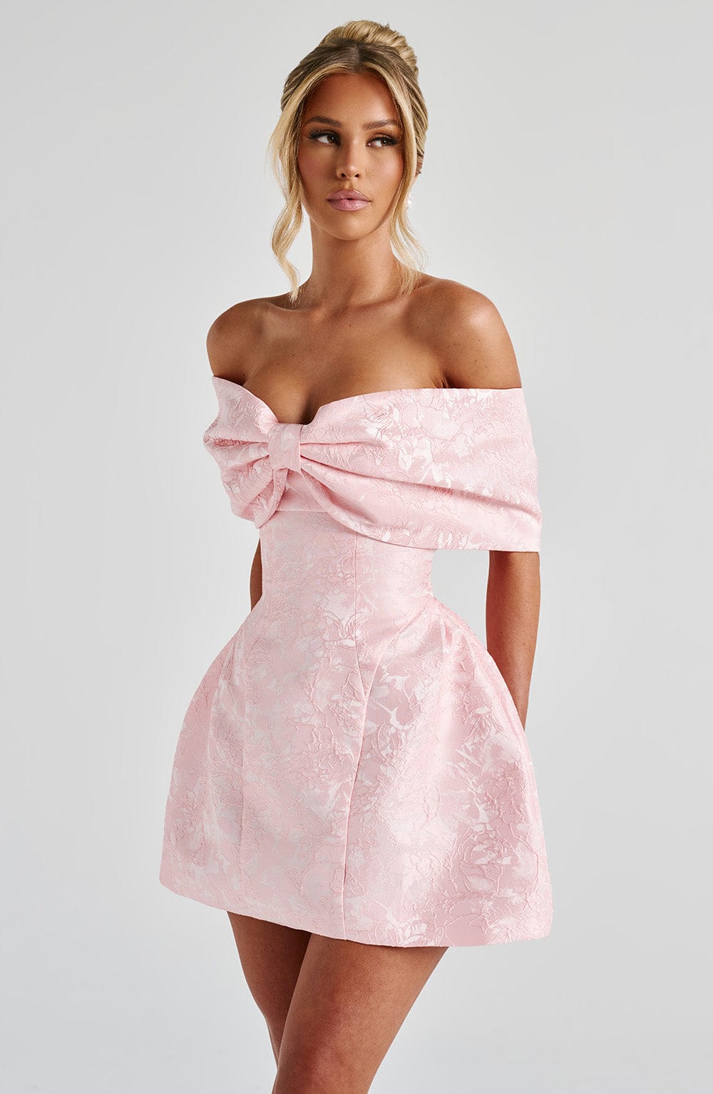 Raquel Mini Pembe Elbise