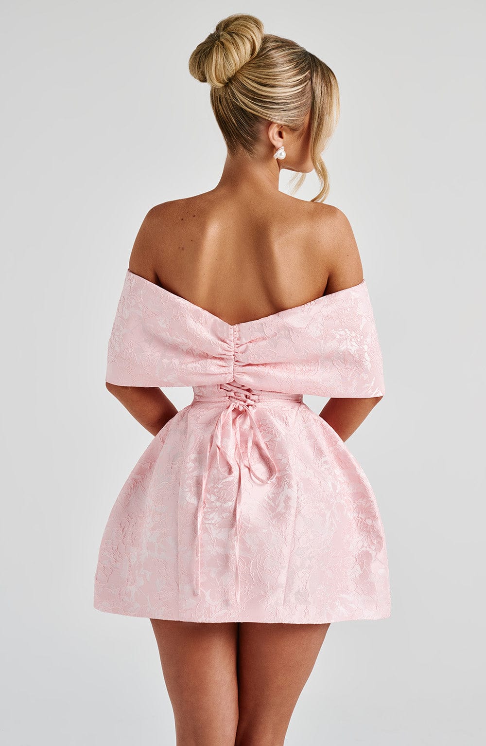 Raquel Mini Pembe Elbise