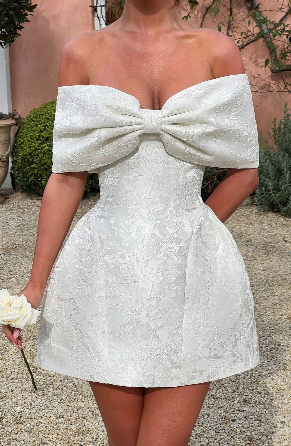 Raquel Mini Krem Elbise