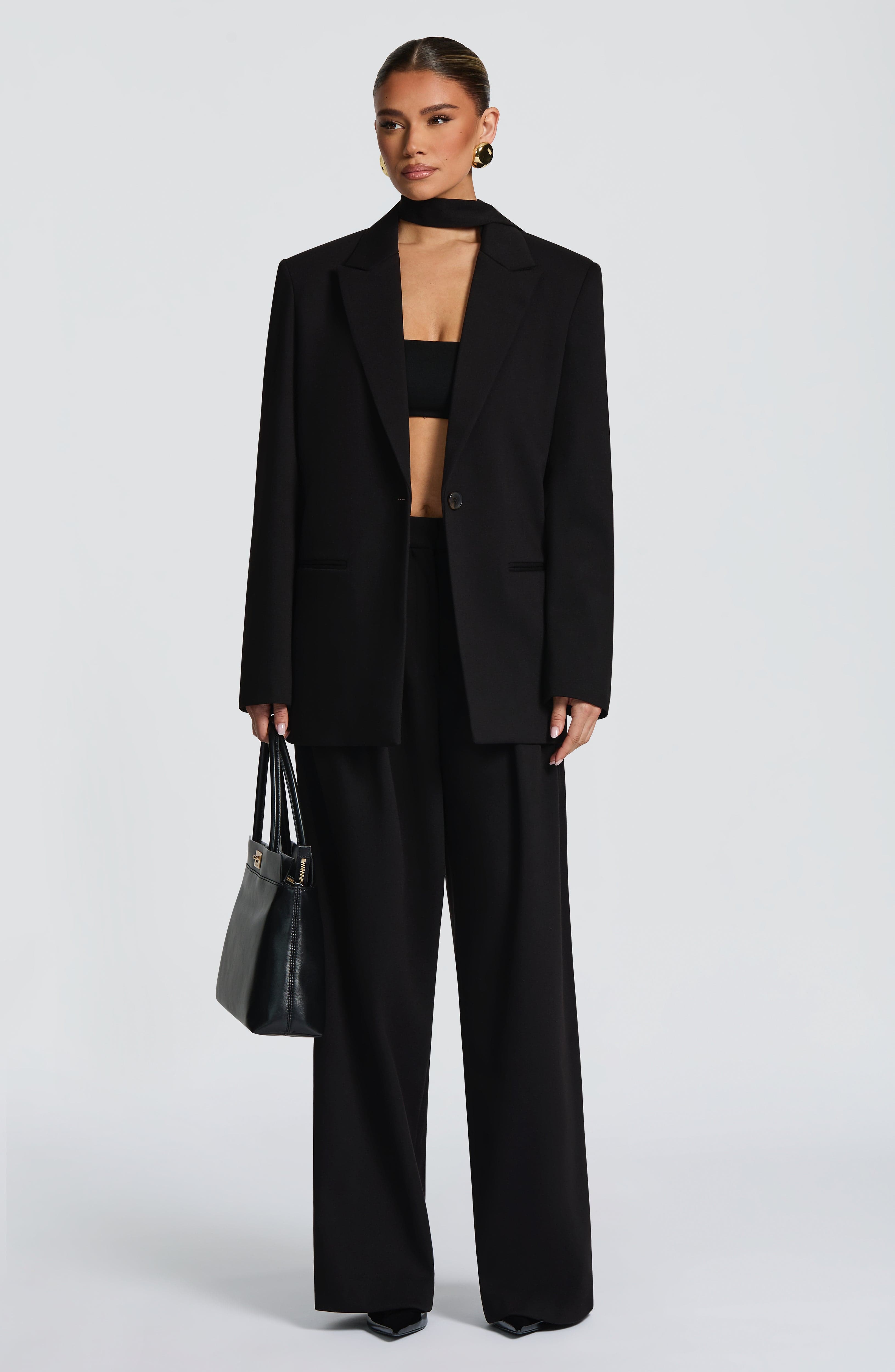 Reece Siyah Blazer Ceket