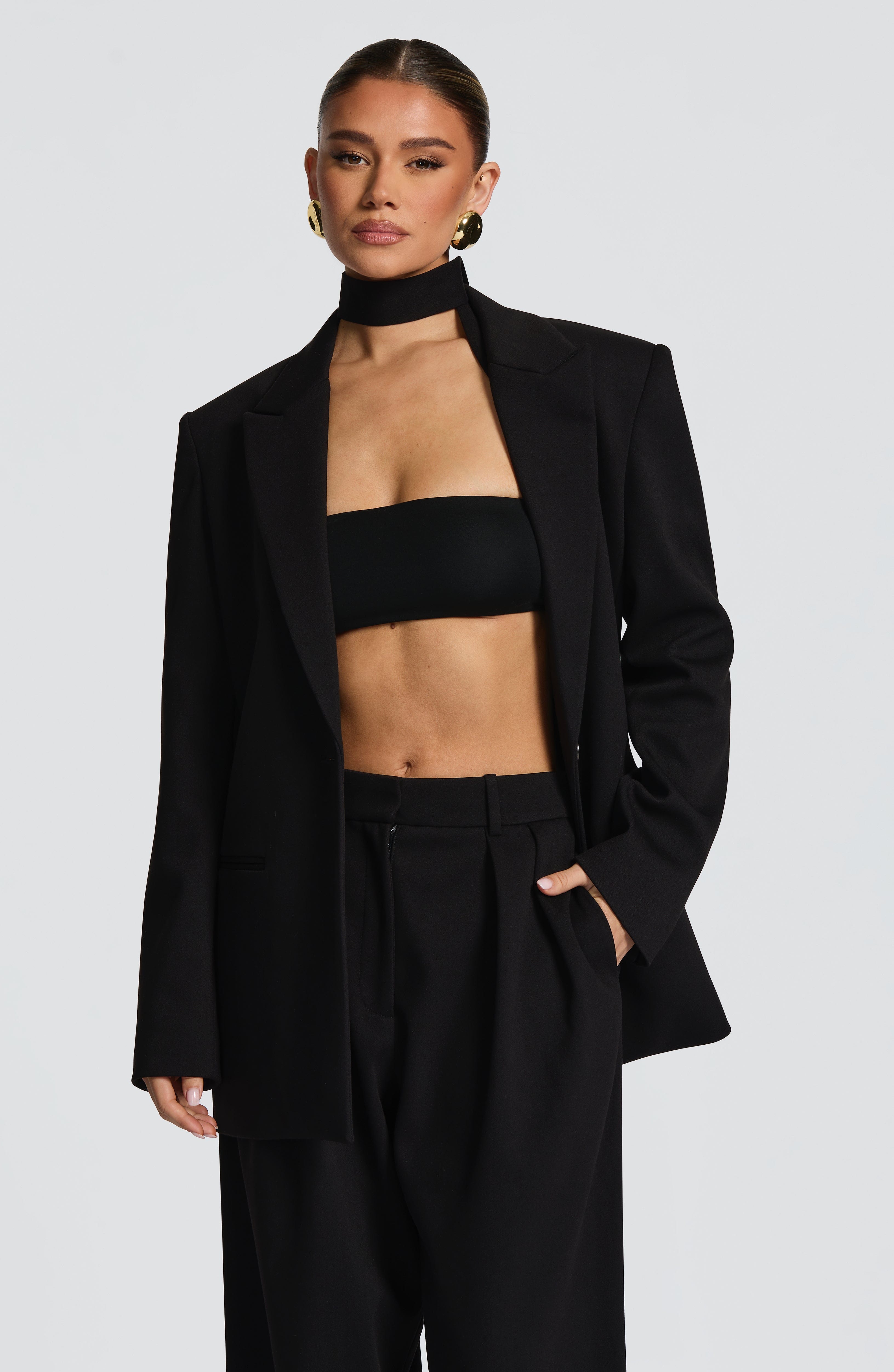 Reece Siyah Blazer Ceket