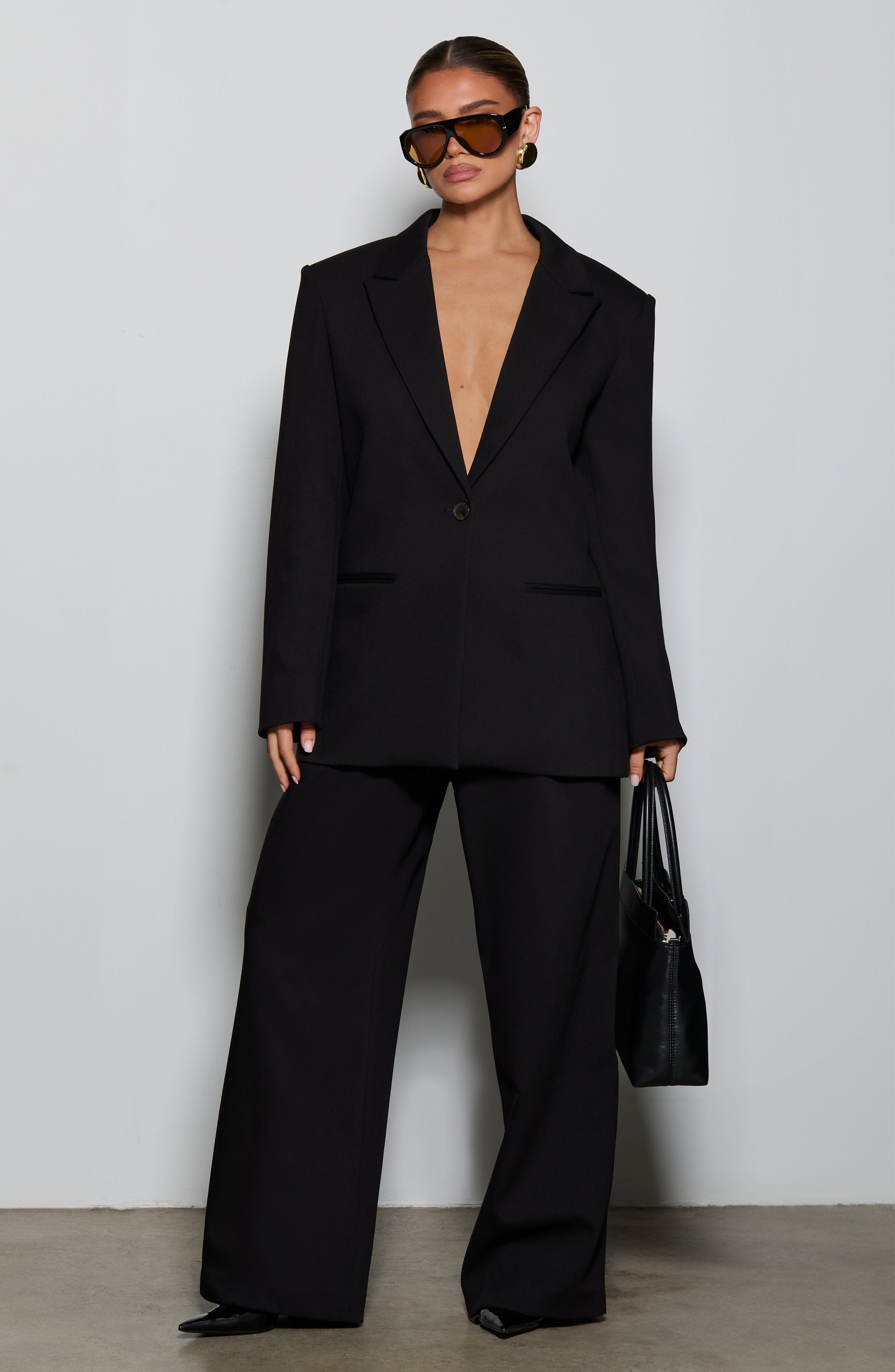 Reece Siyah Blazer Ceket