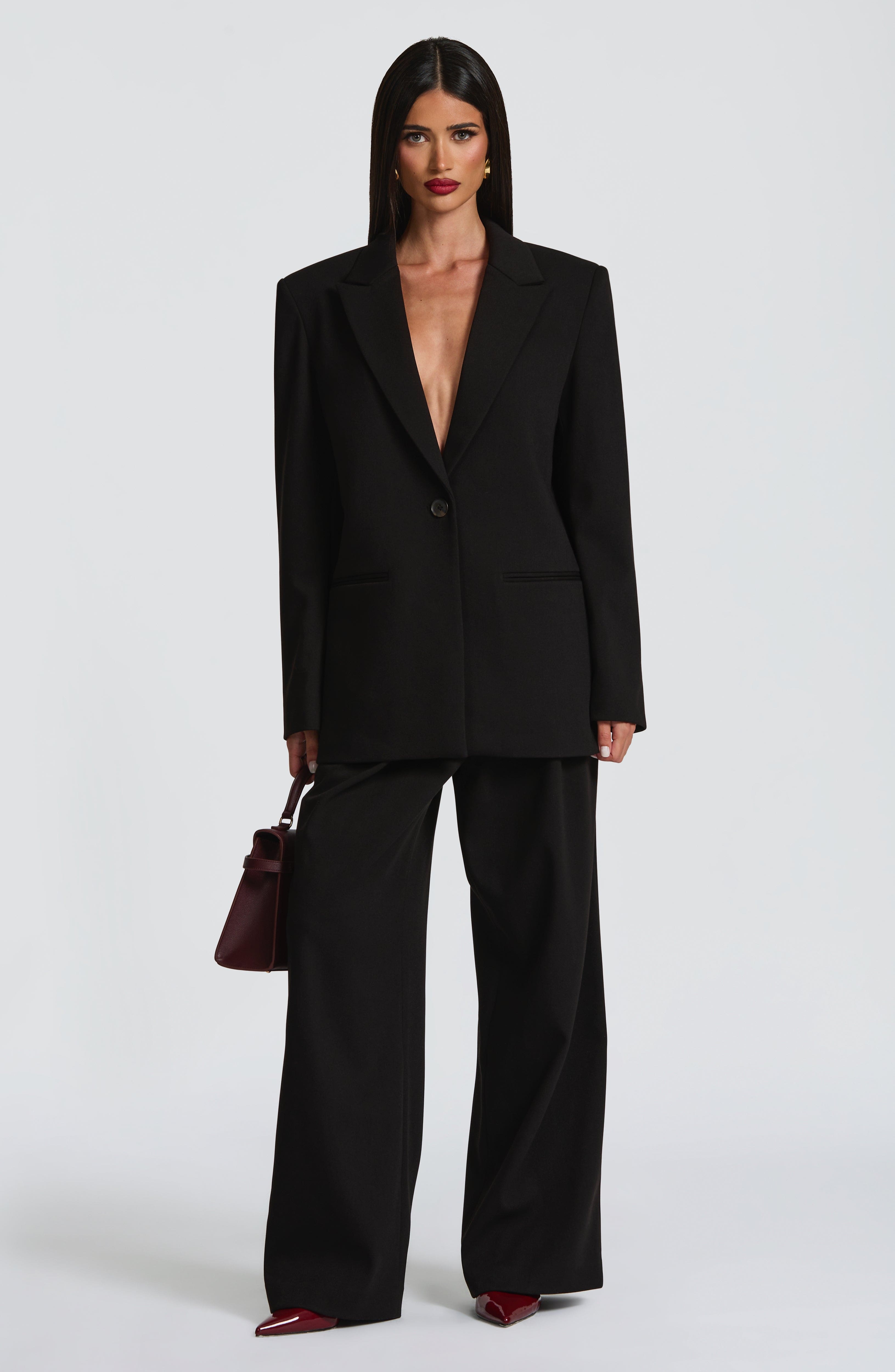 Reece Siyah Blazer Ceket