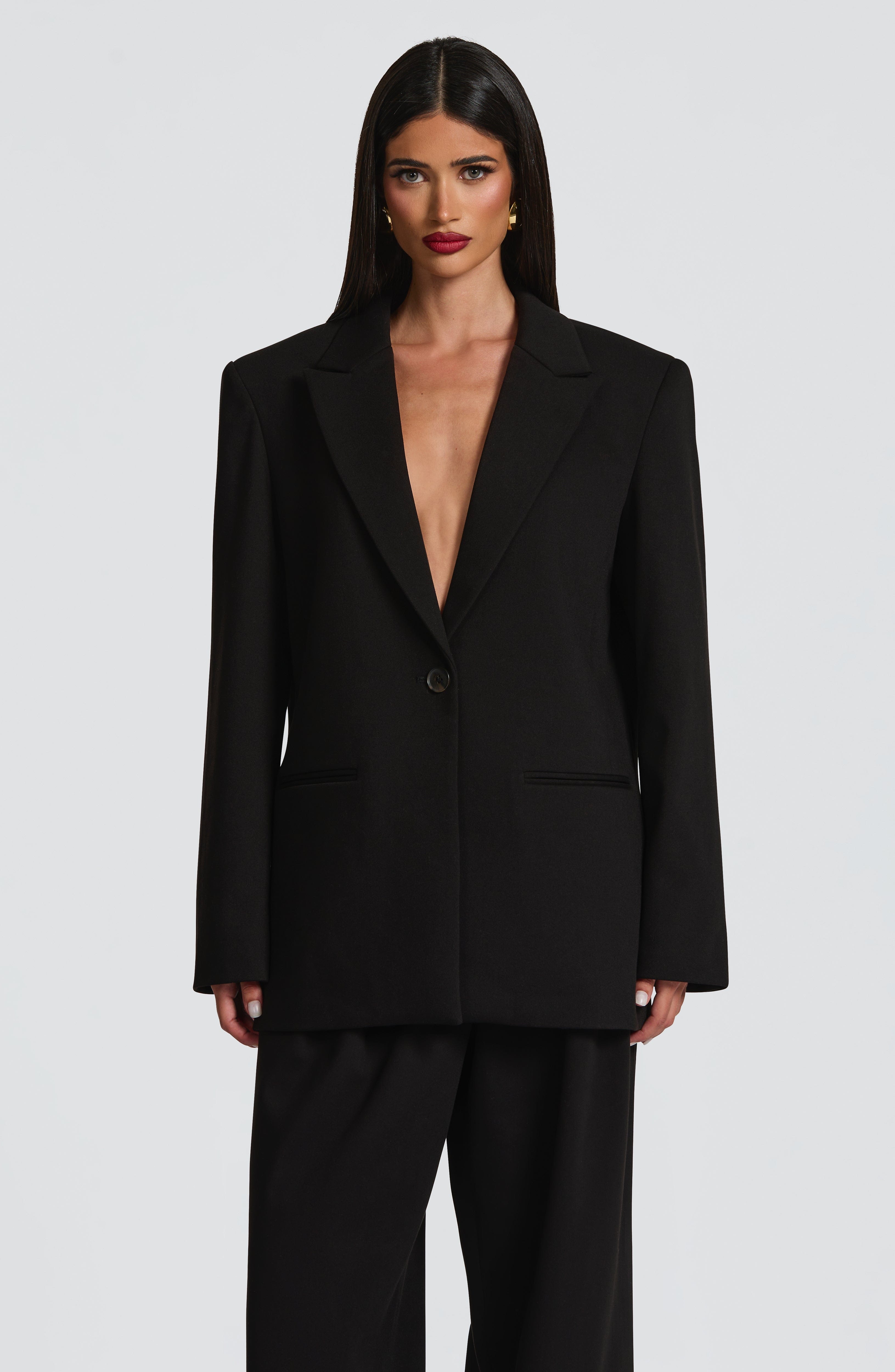 Reece Siyah Blazer Ceket
