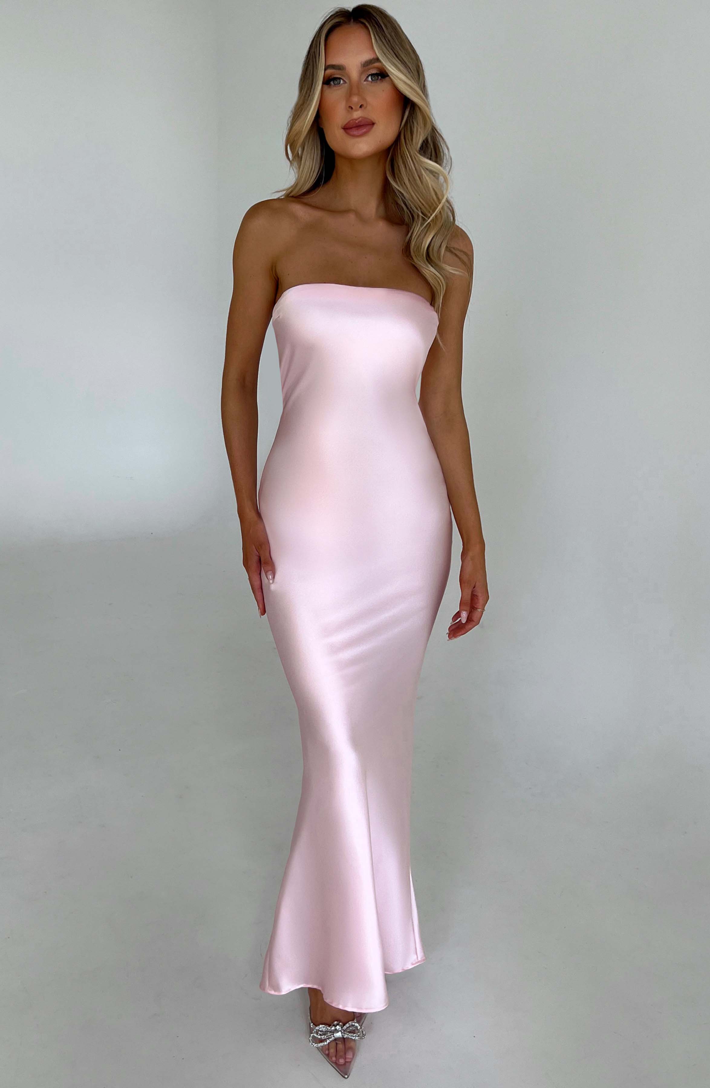 Rheanna Pembe Maxi Elbise