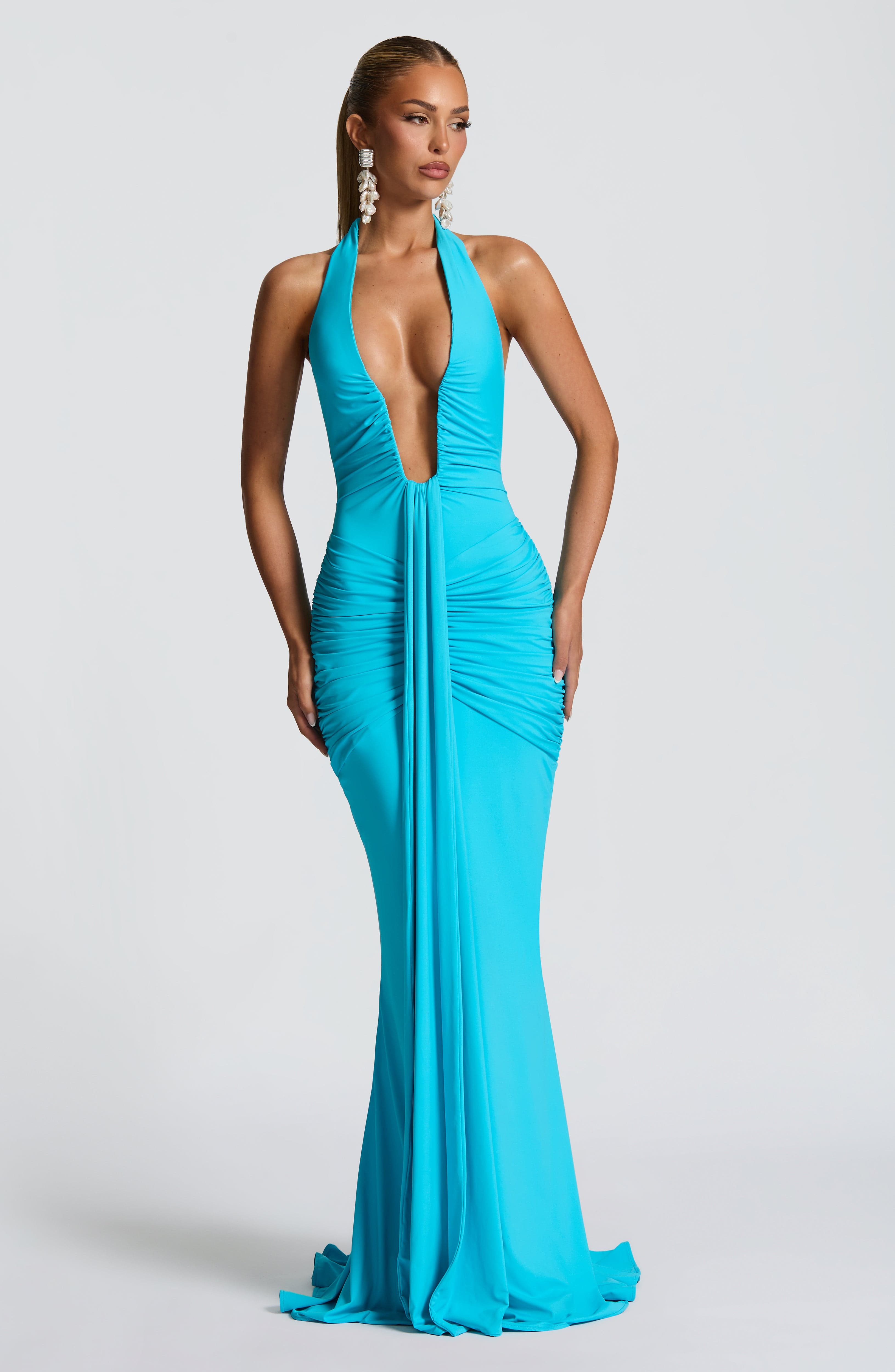 Rosetta Aqua Maxi Elbise