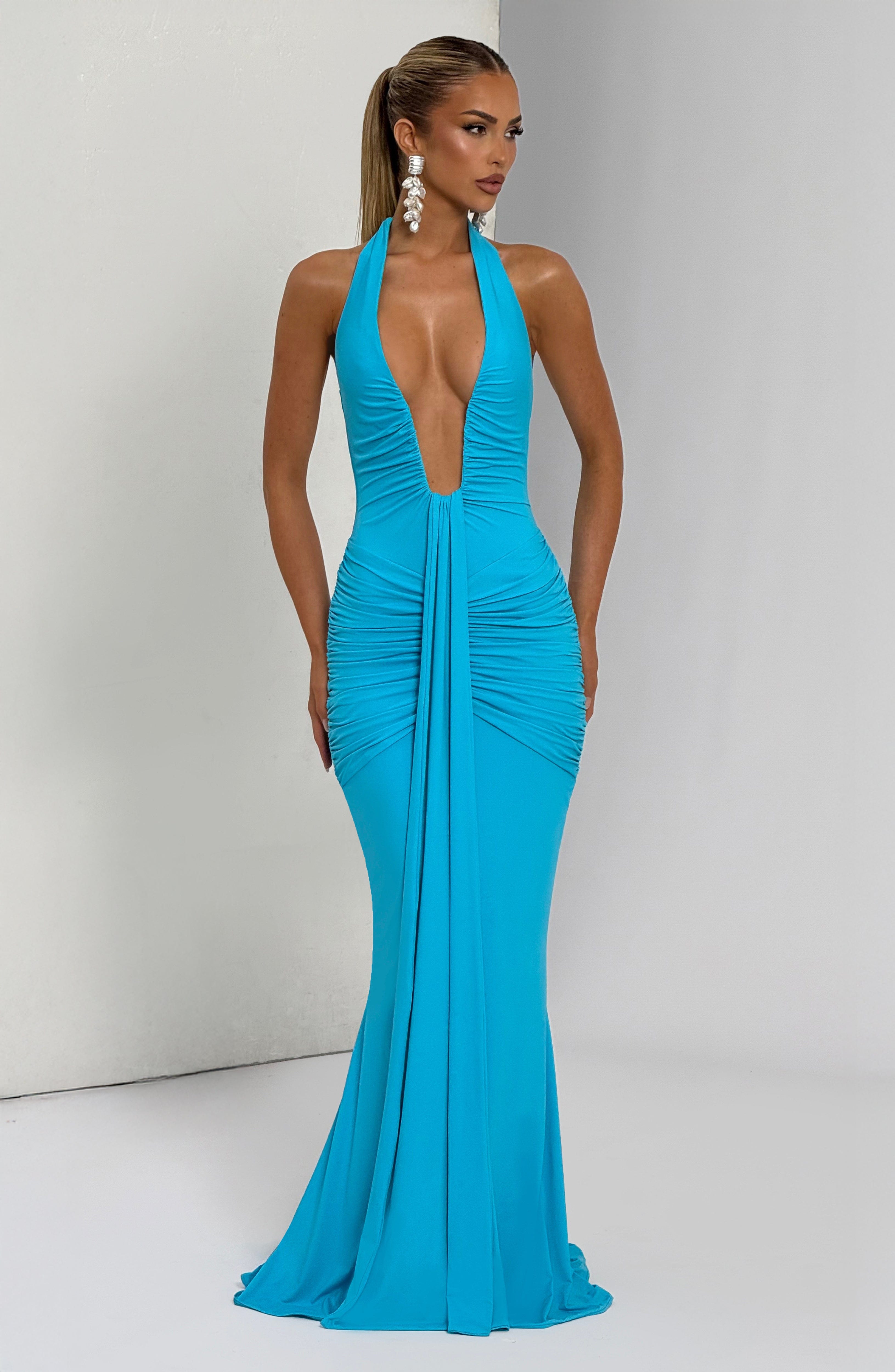 Rosetta Aqua Maxi Elbise