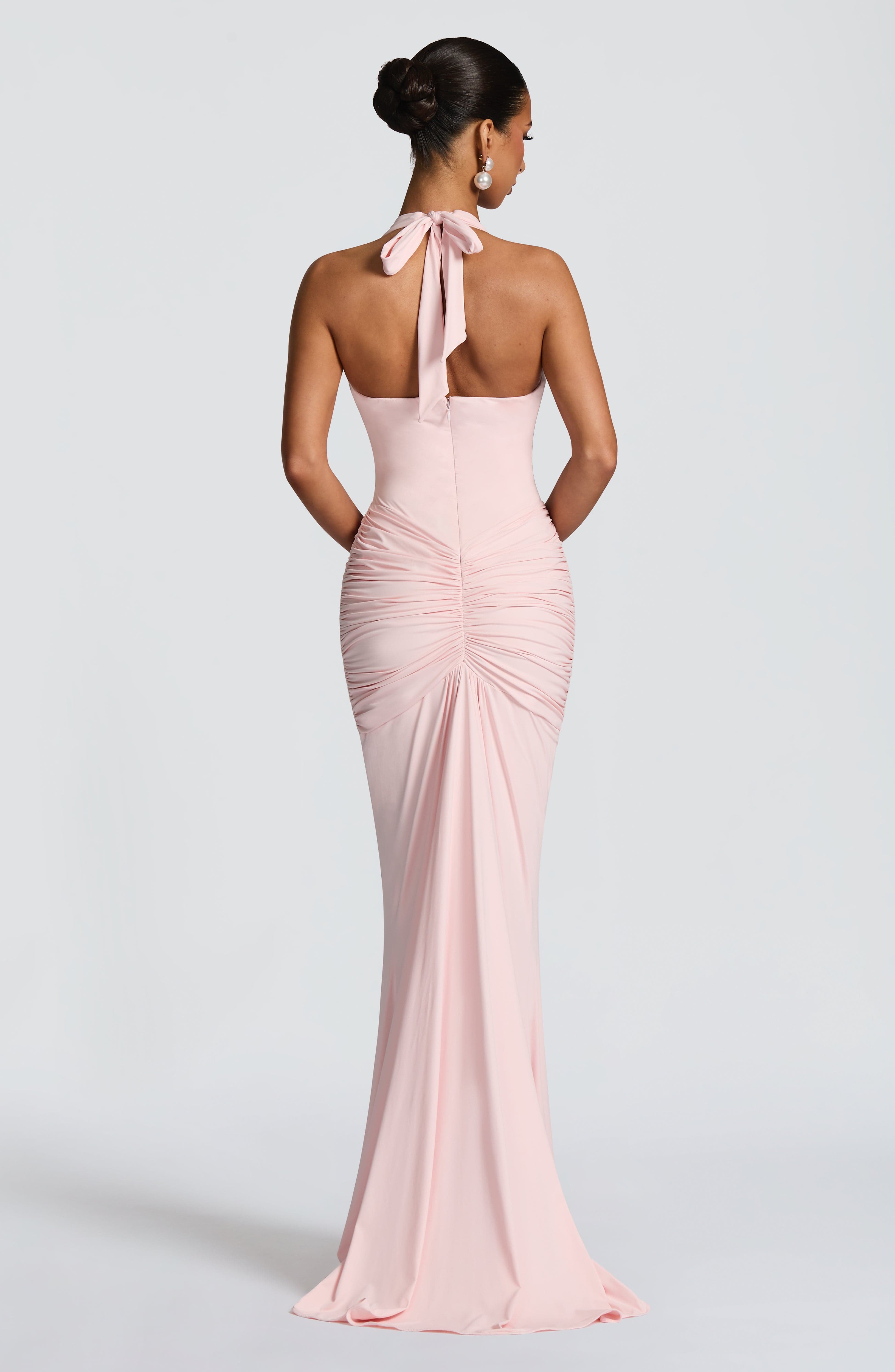 Rosetta Pembe Maxi Elbise