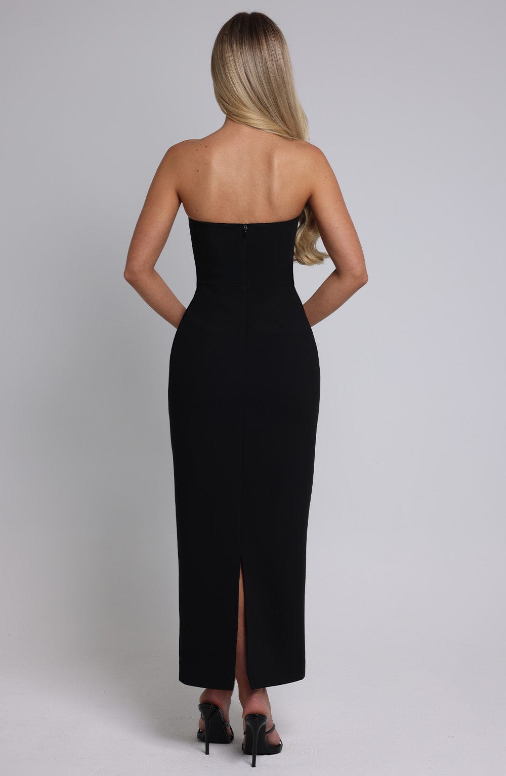 Roxanne Midi Siyah Elbise