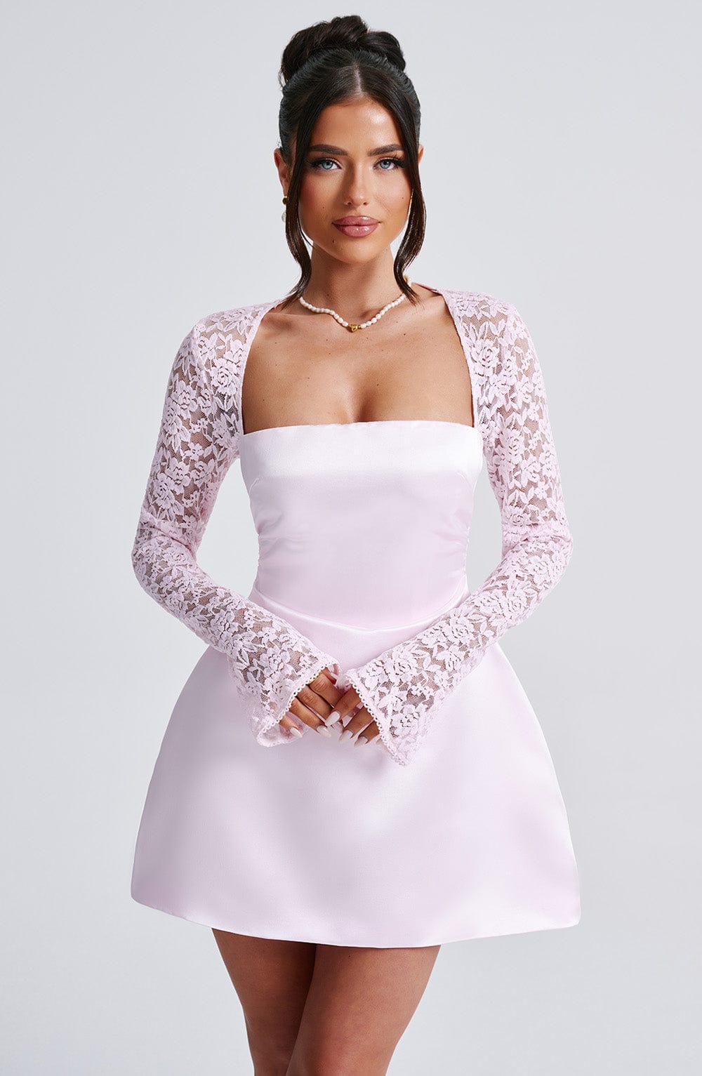 Sadie Mini Pembe Elbise