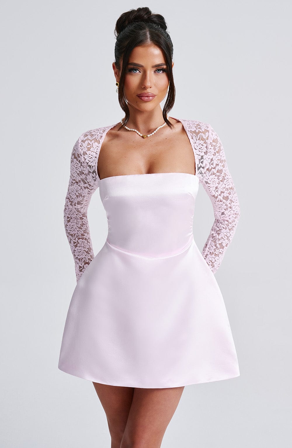 Sadie Mini Pembe Elbise