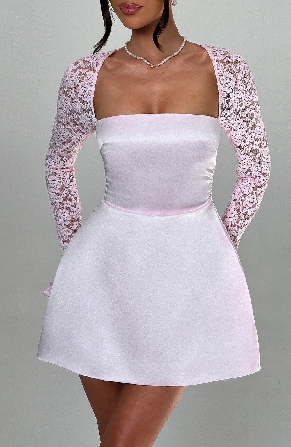 Sadie Mini Pembe Elbise
