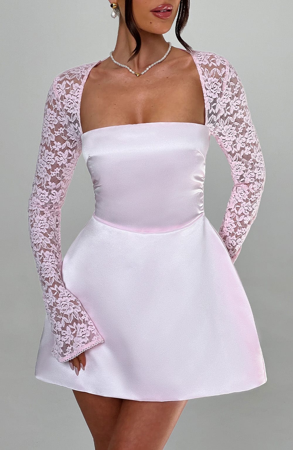 Sadie Mini Pembe Elbise