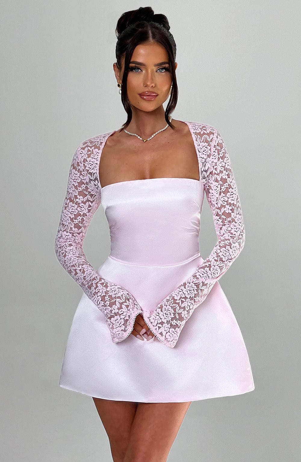 Sadie Mini Pembe Elbise