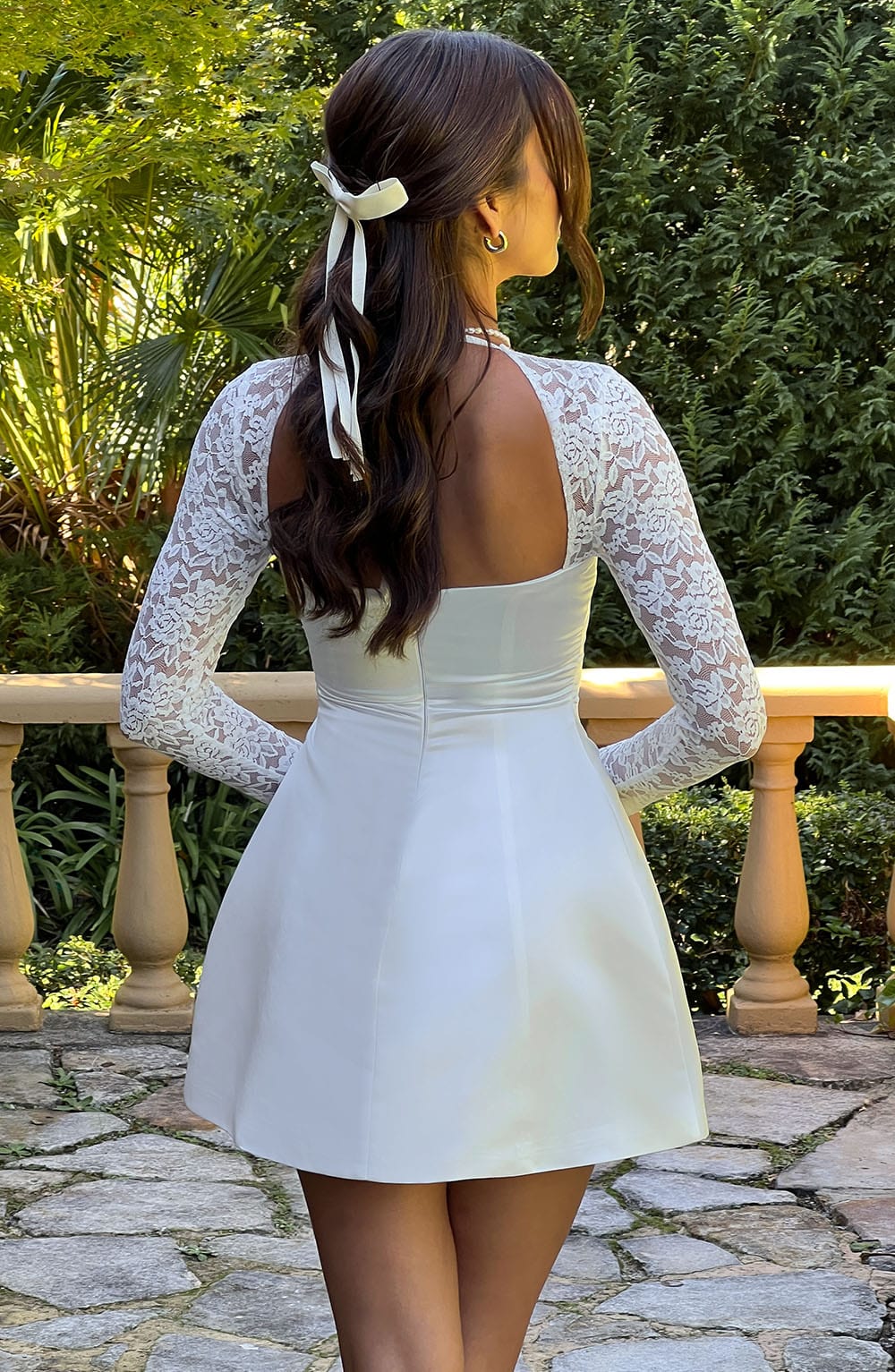 Sadie Mini Krem Elbise