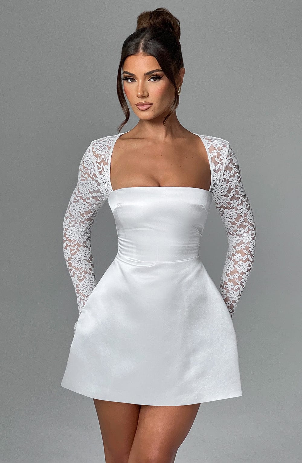 Sadie Mini Krem Elbise