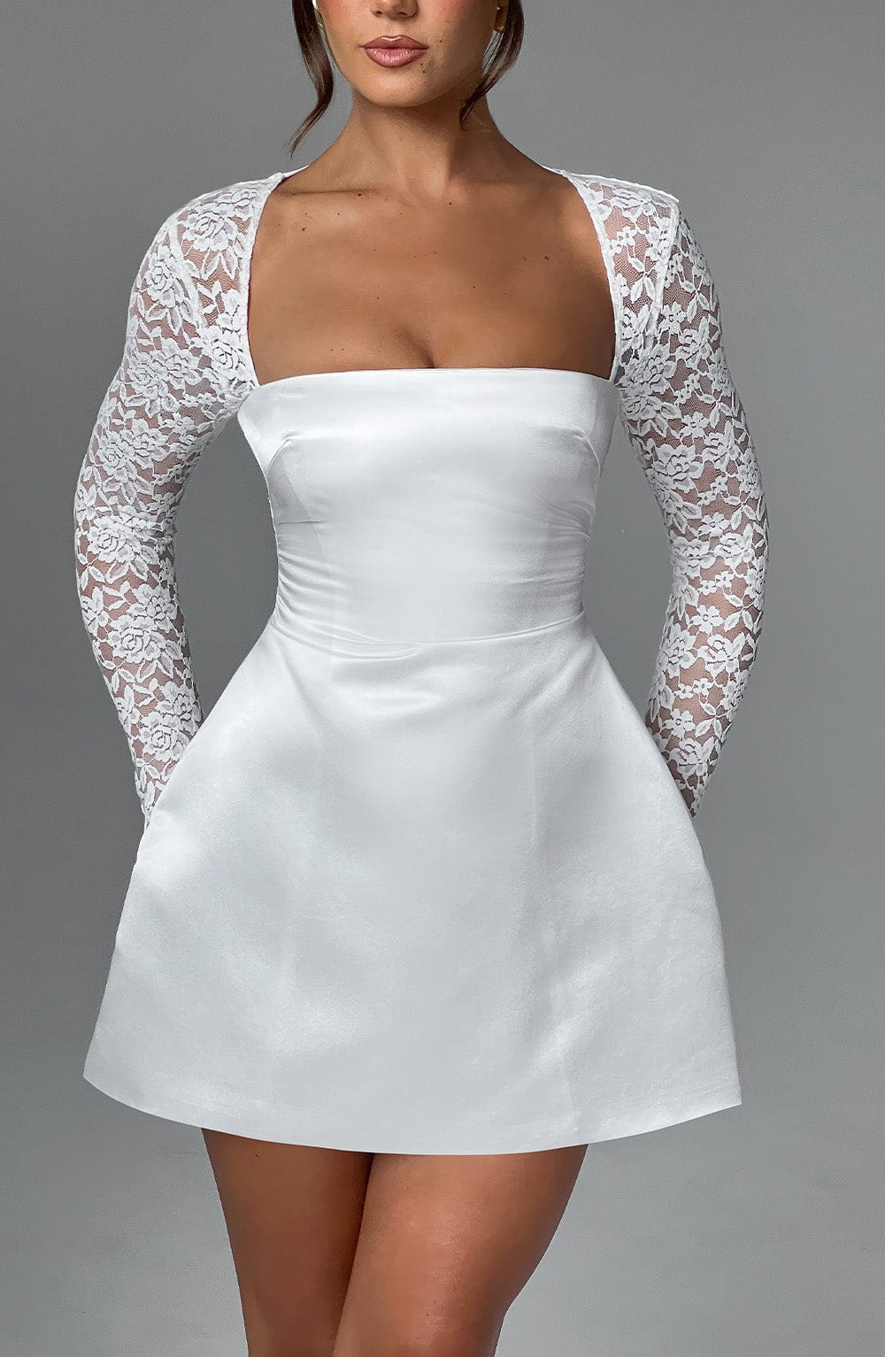 Sadie Mini Krem Elbise