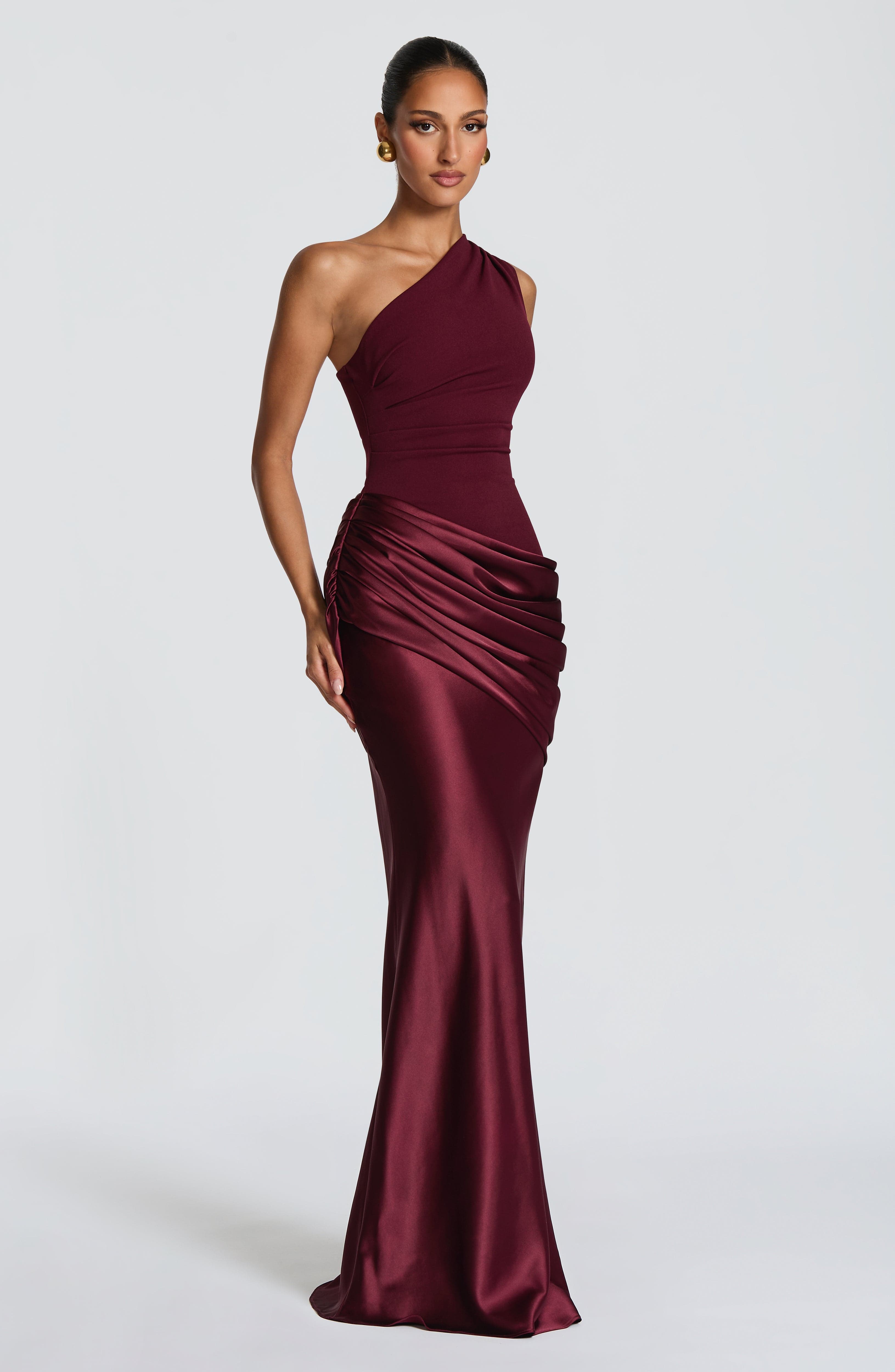 Luella Maxi Elbise - Kiraz Kırmızısı