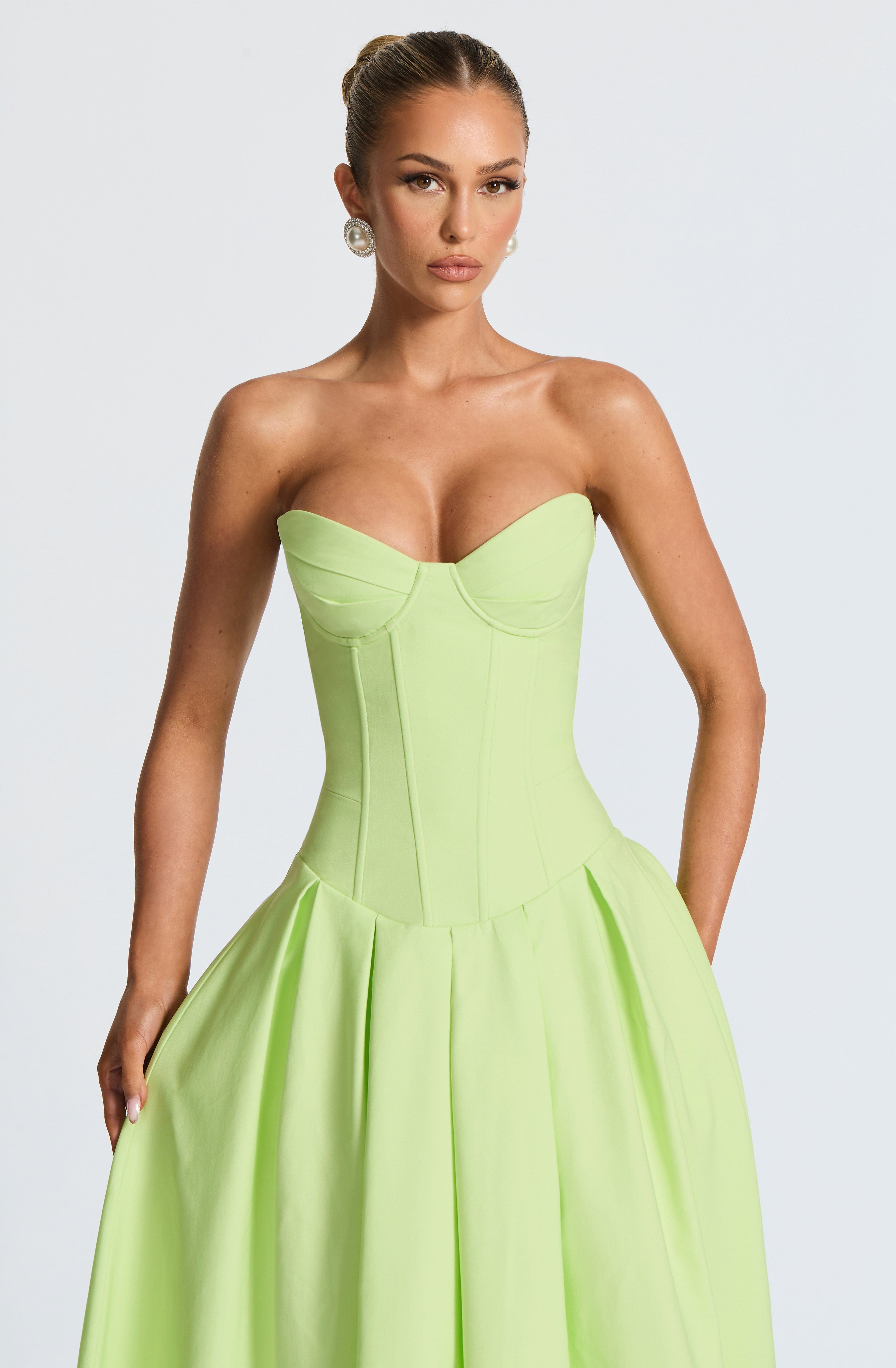 Yazlık Limon Midi Elbise