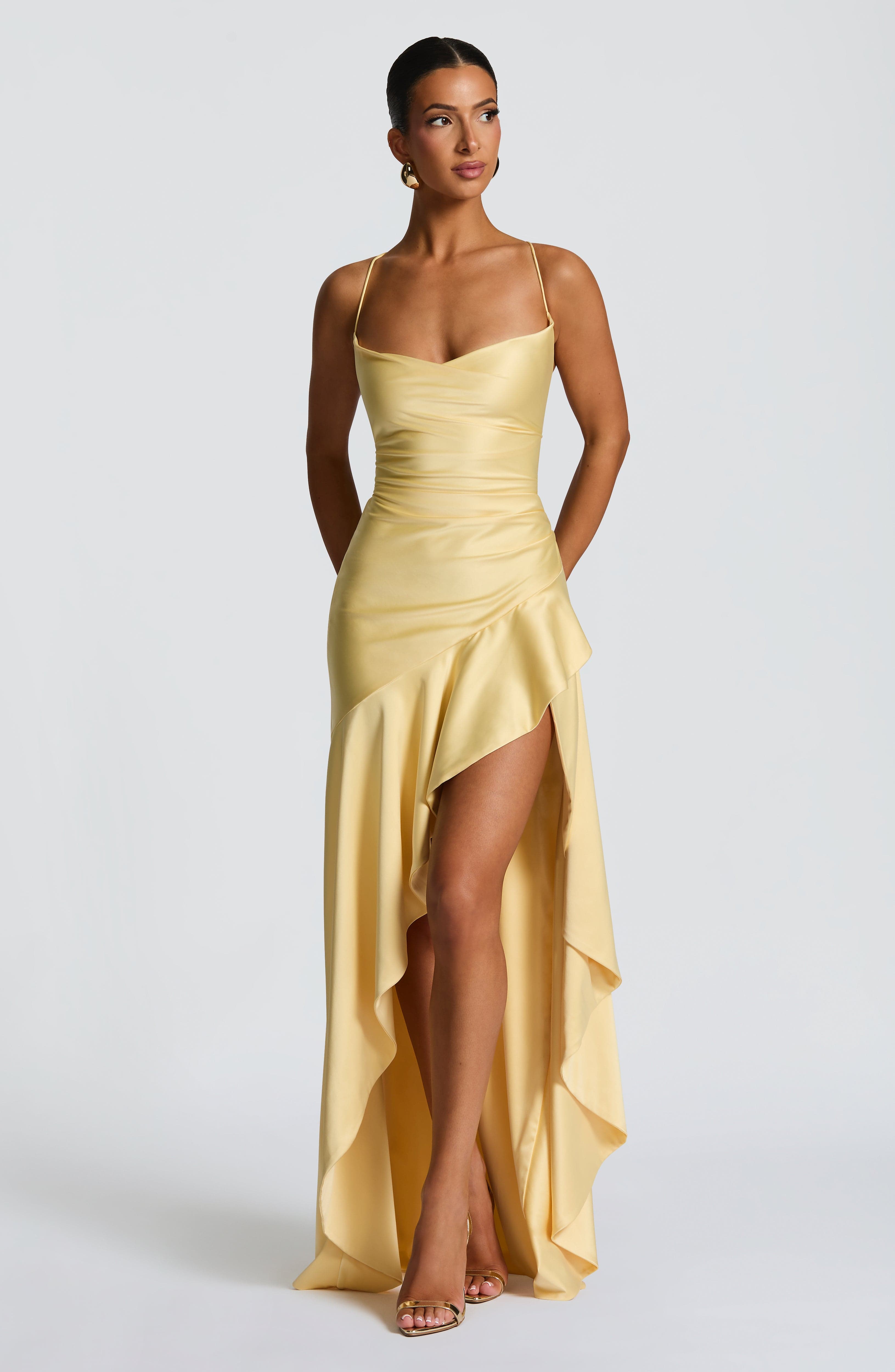 Samira Limon Maxi Elbise