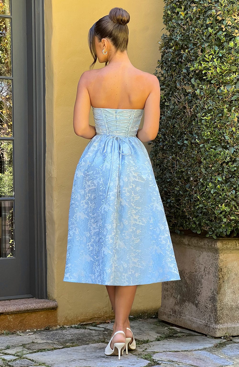 Saoirse Mavi Midi Elbise
