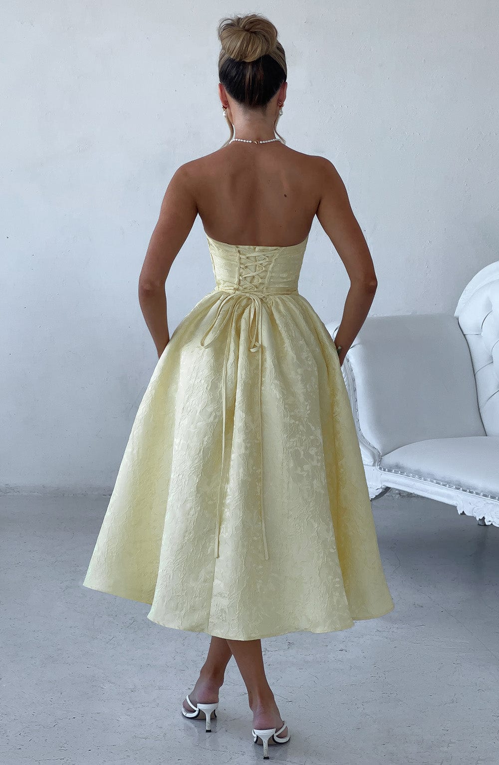 Saoirse Limon Midi Elbise