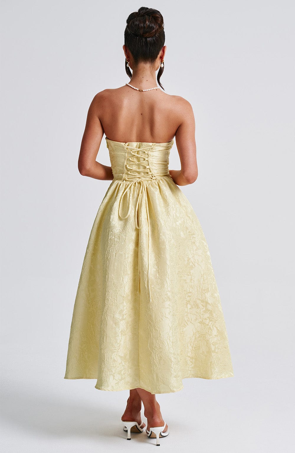 Saoirse Limon Midi Elbise
