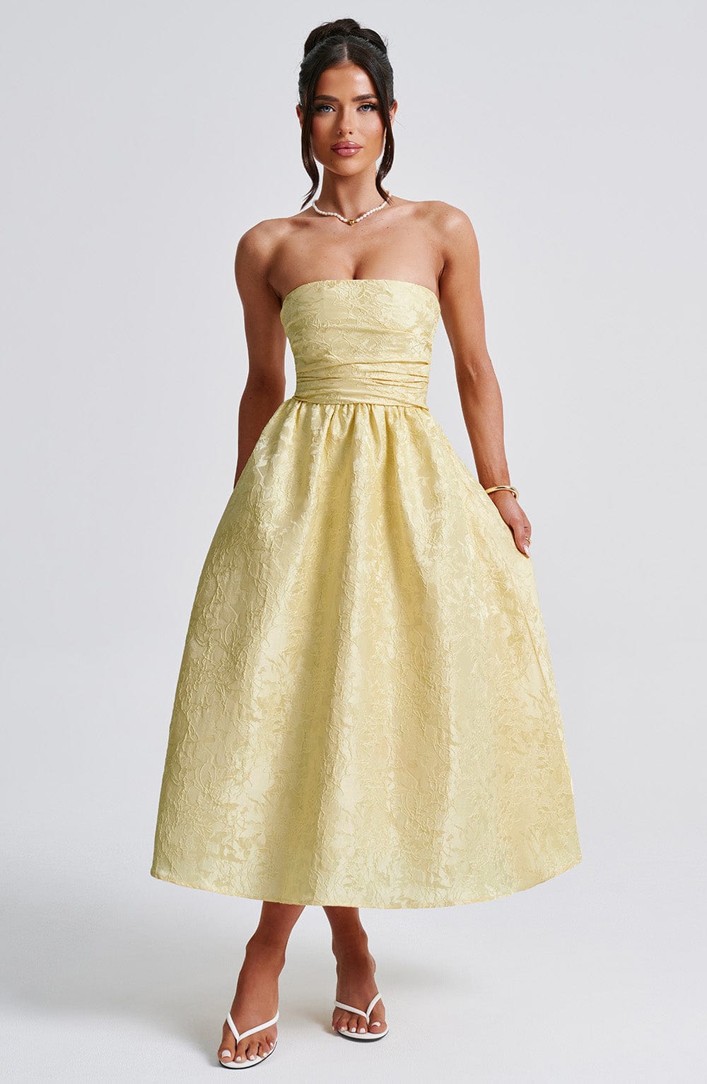 Saoirse Limon Midi Elbise