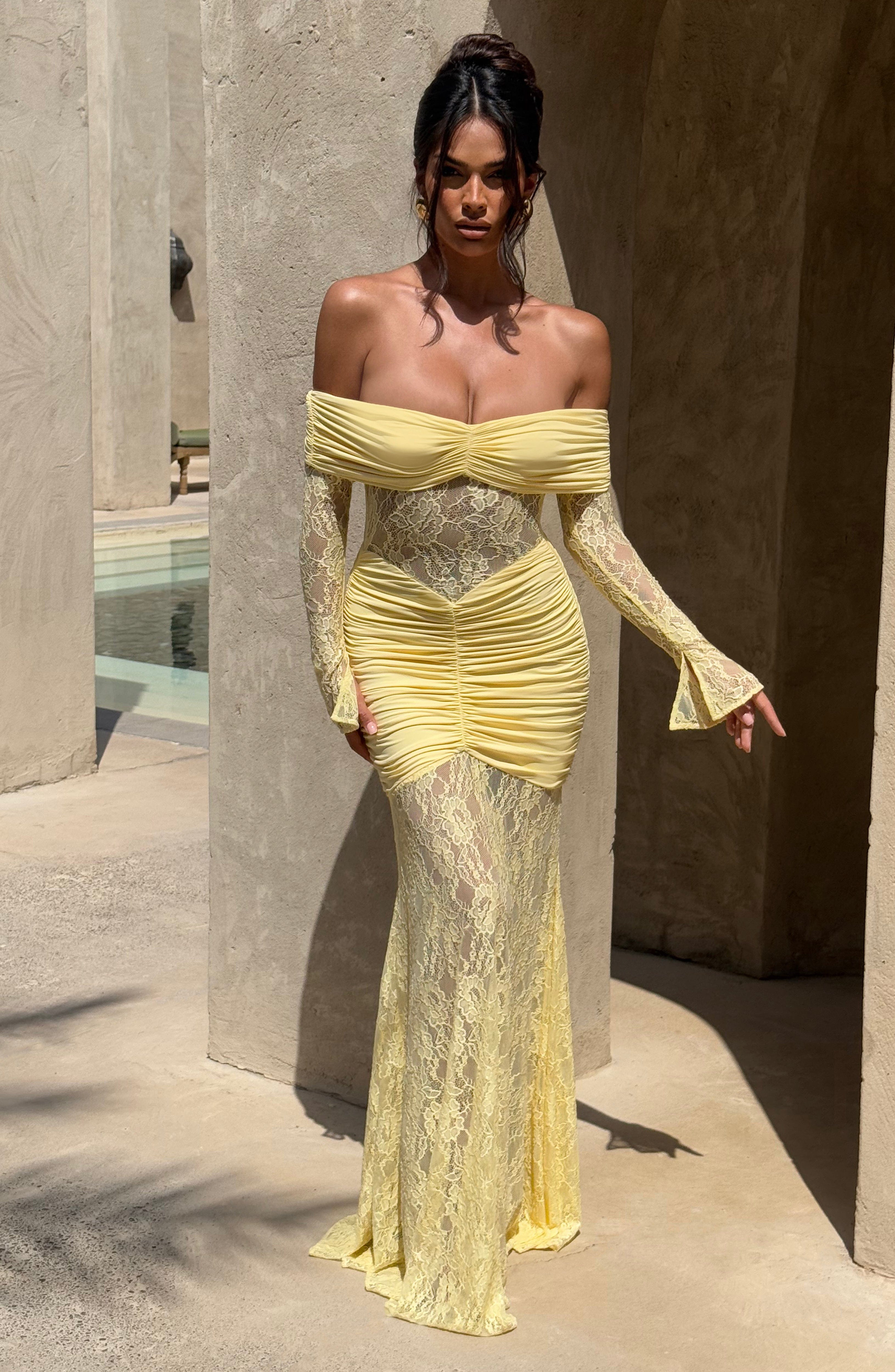 Sauline Limon Maxi Elbise