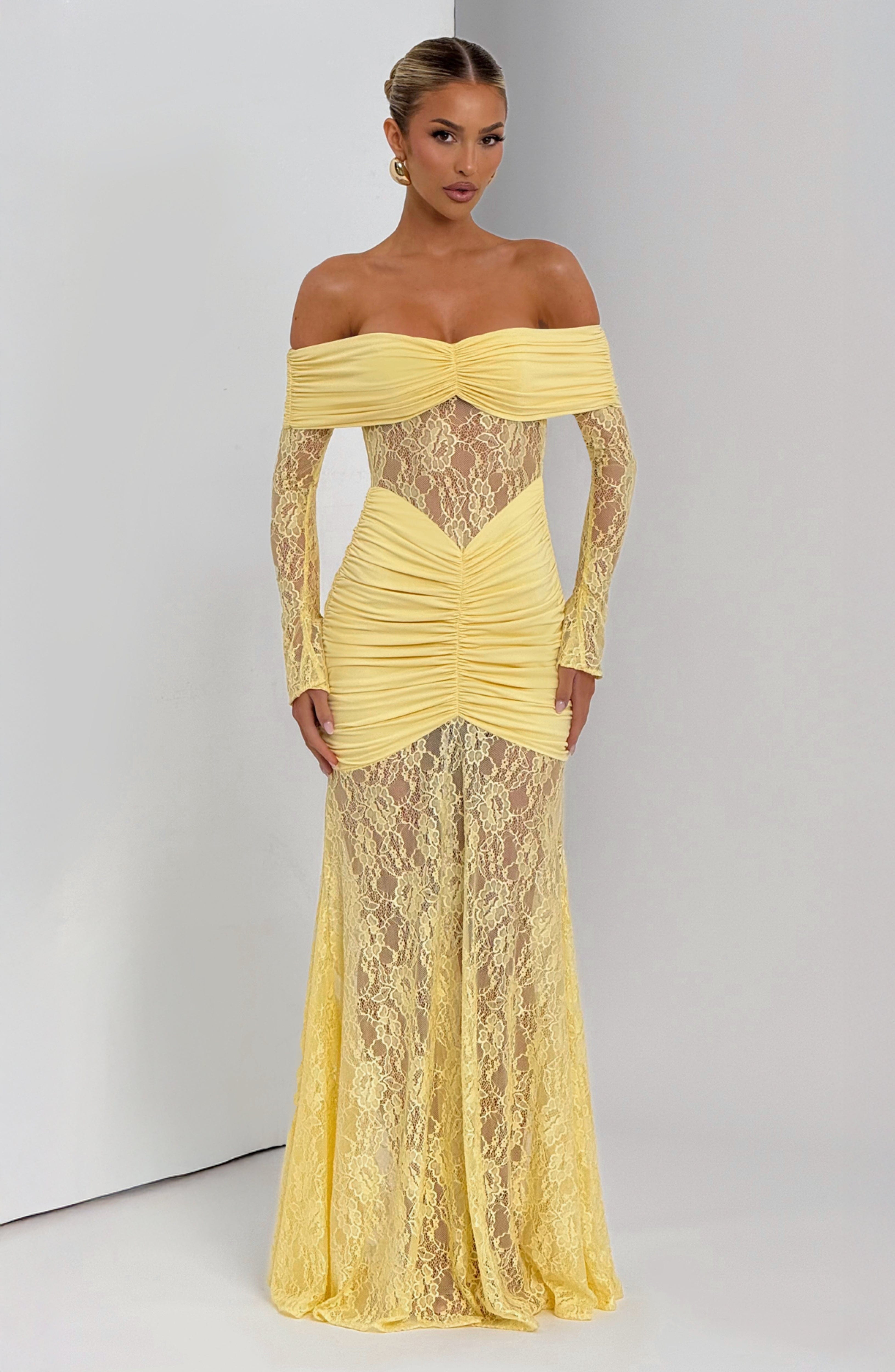 Sauline Limon Maxi Elbise