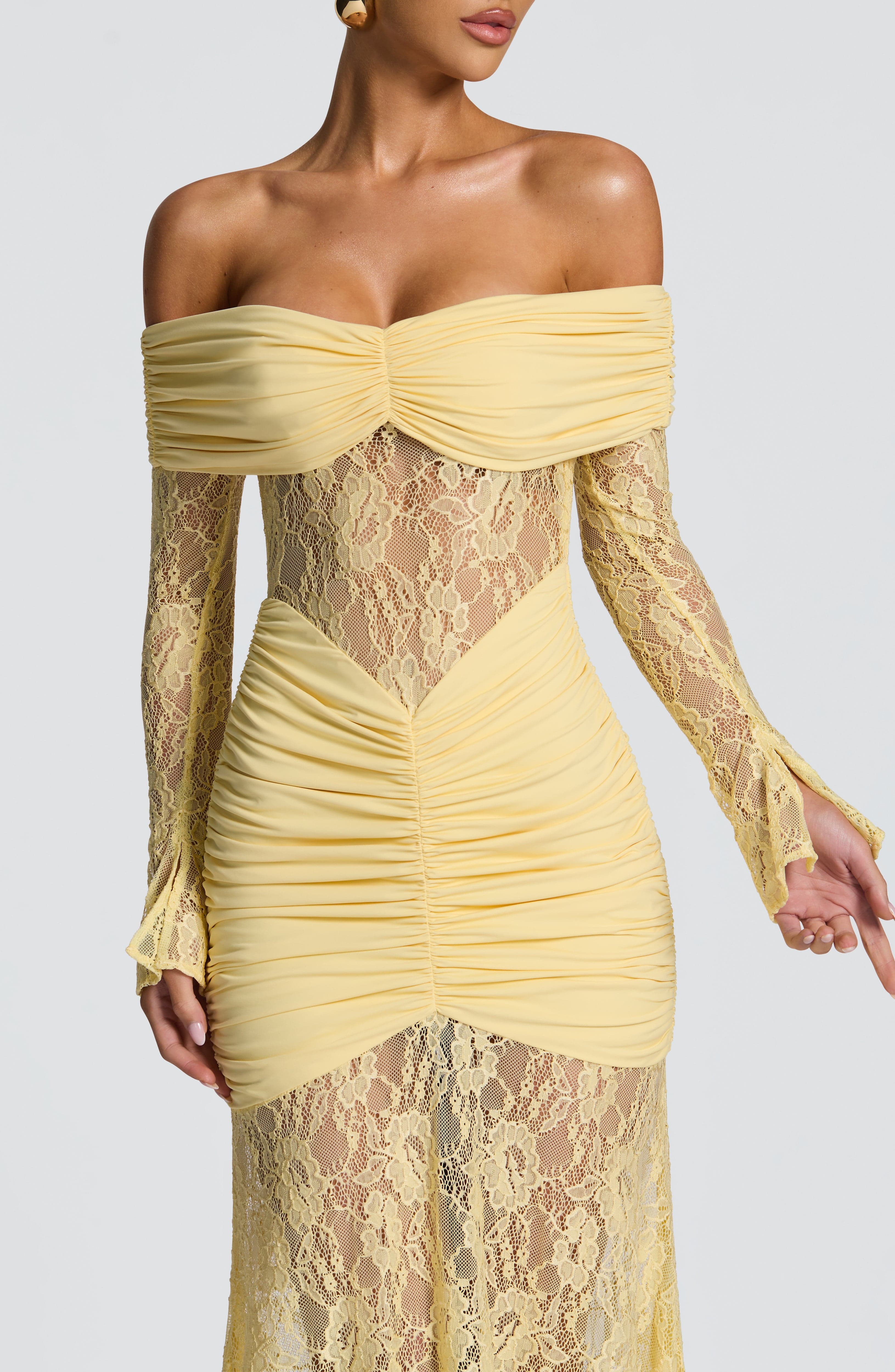 Sauline Limon Maxi Elbise