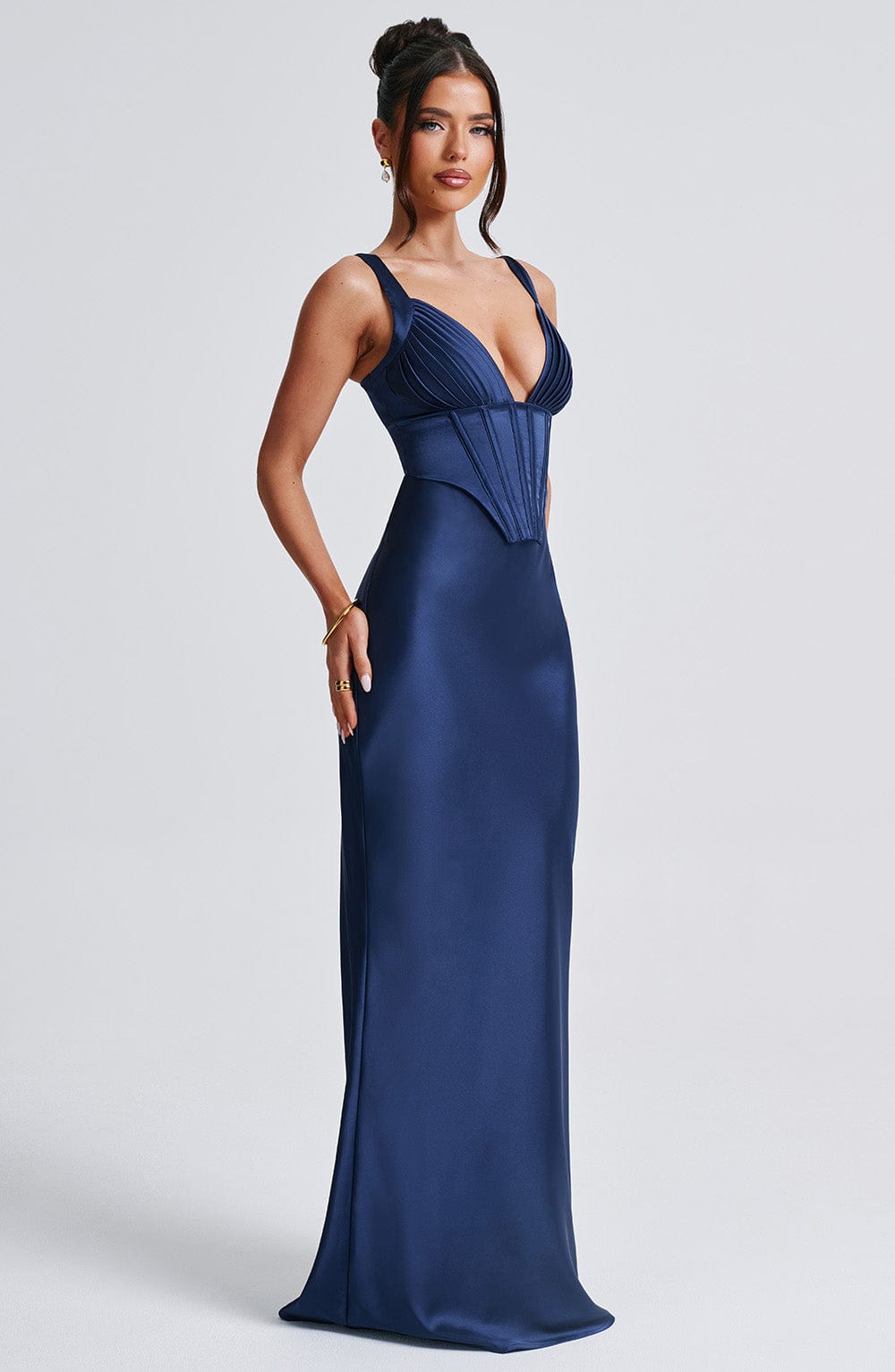 Lacivert Shae Maxi Elbise