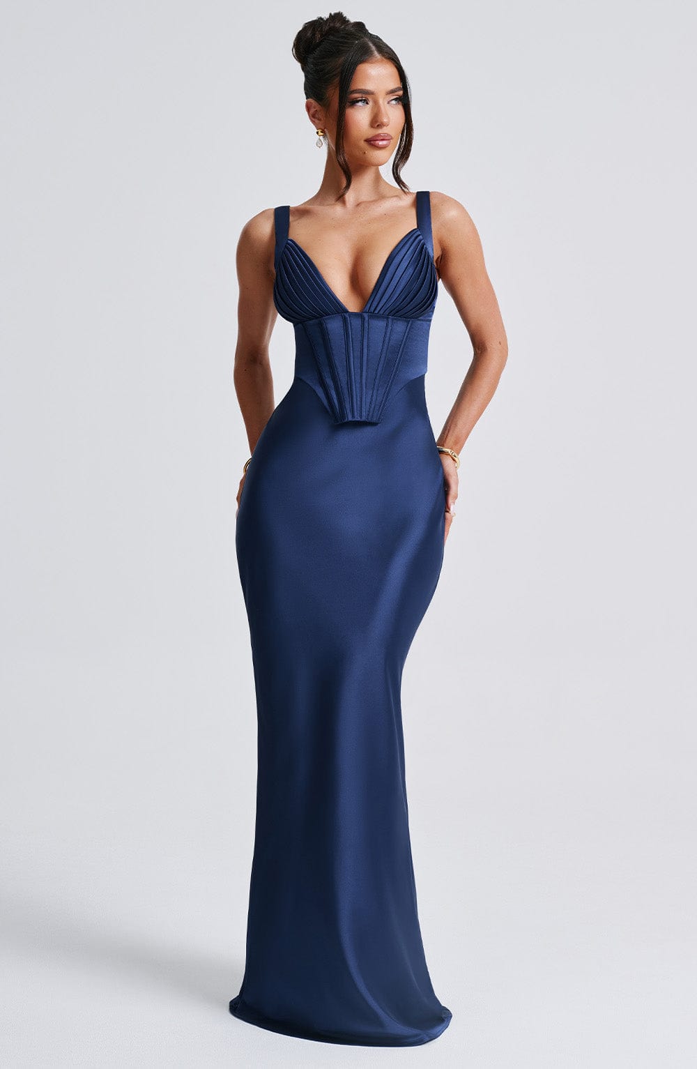 Lacivert Shae Maxi Elbise