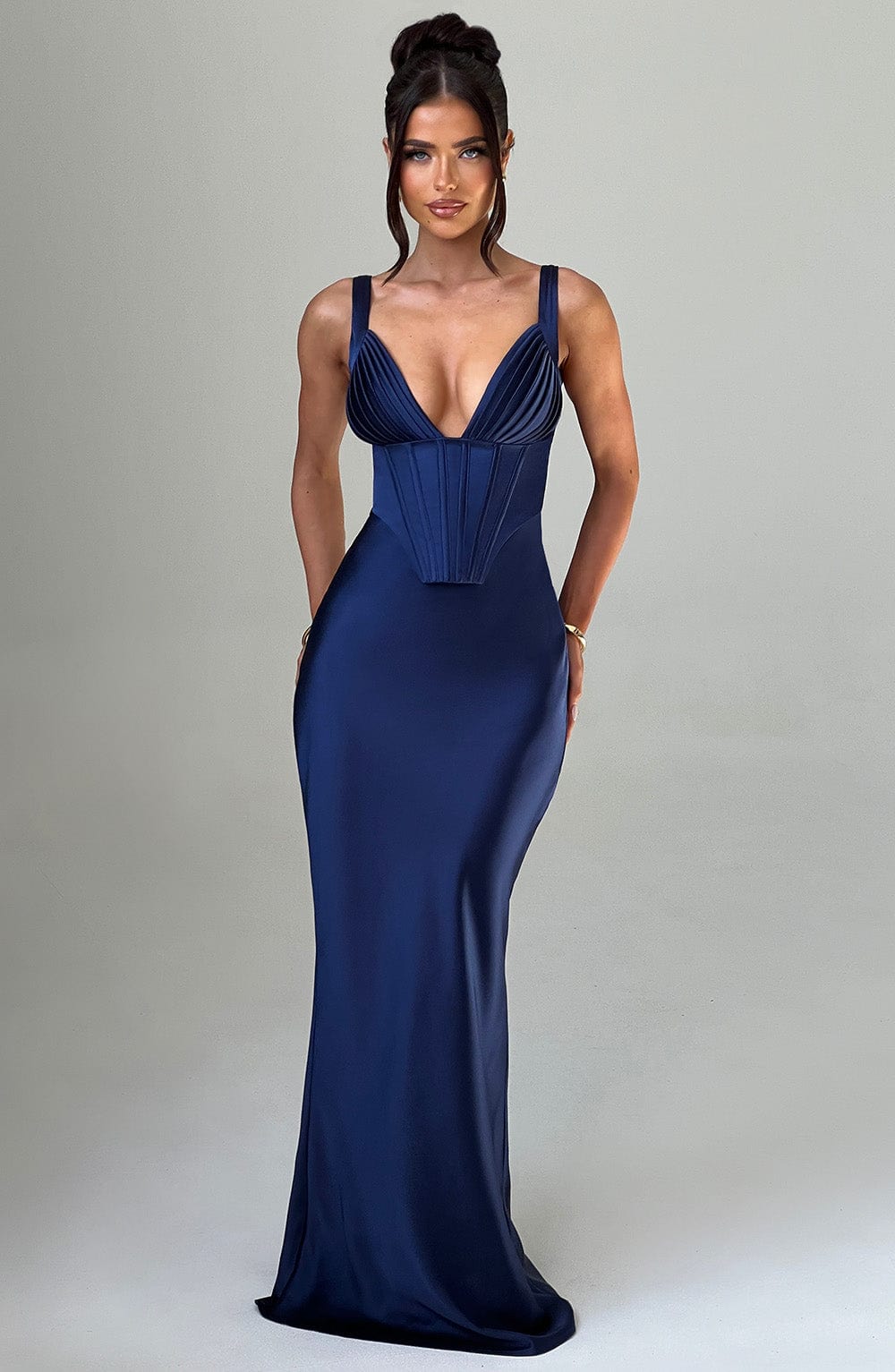 Lacivert Shae Maxi Elbise