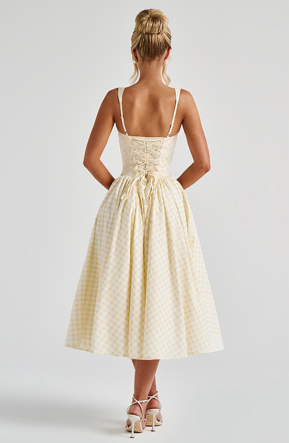 Sherrie Midi Limon Sarısı Elbise
