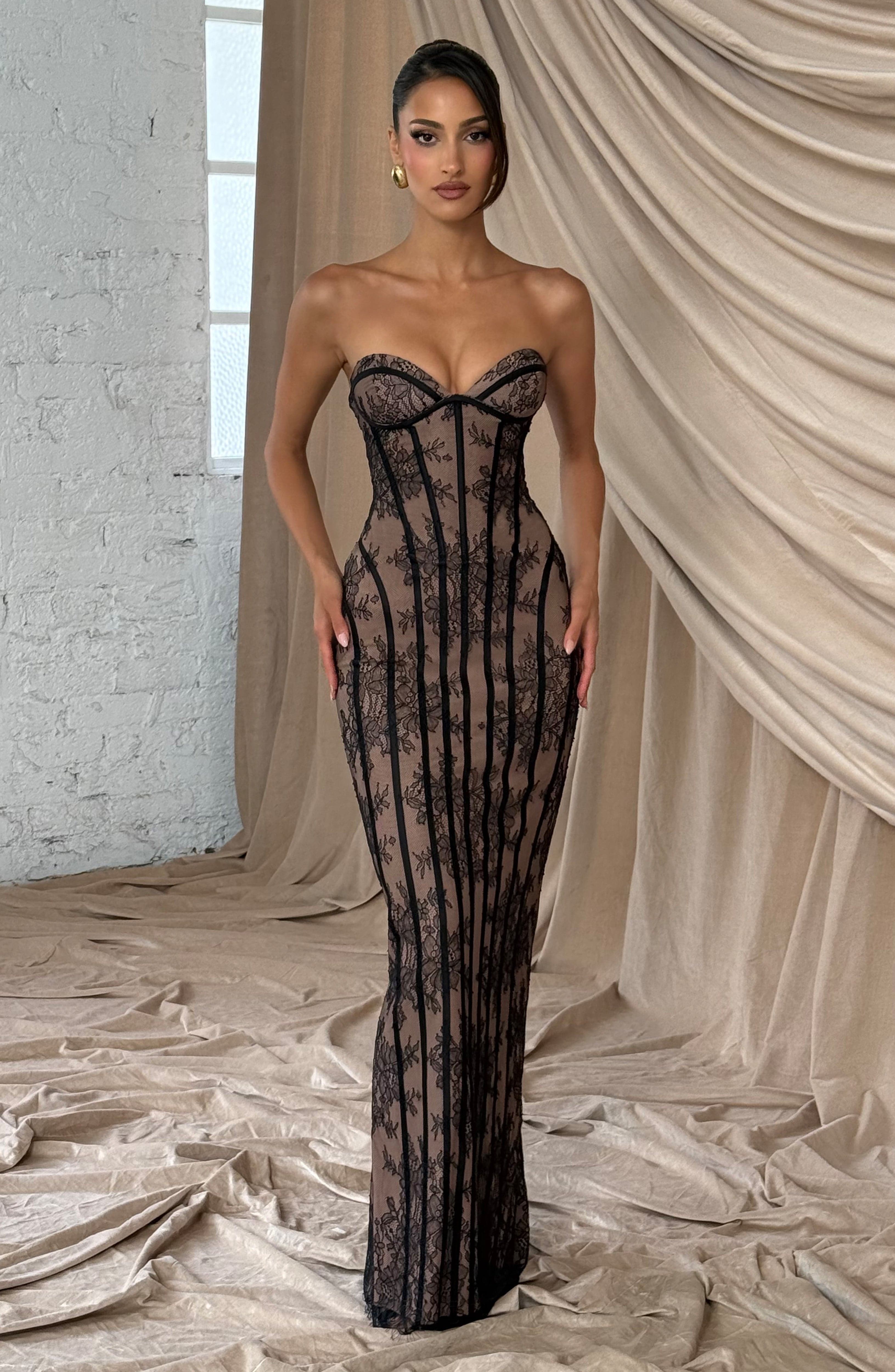 Siyah Sian Maxi Elbise