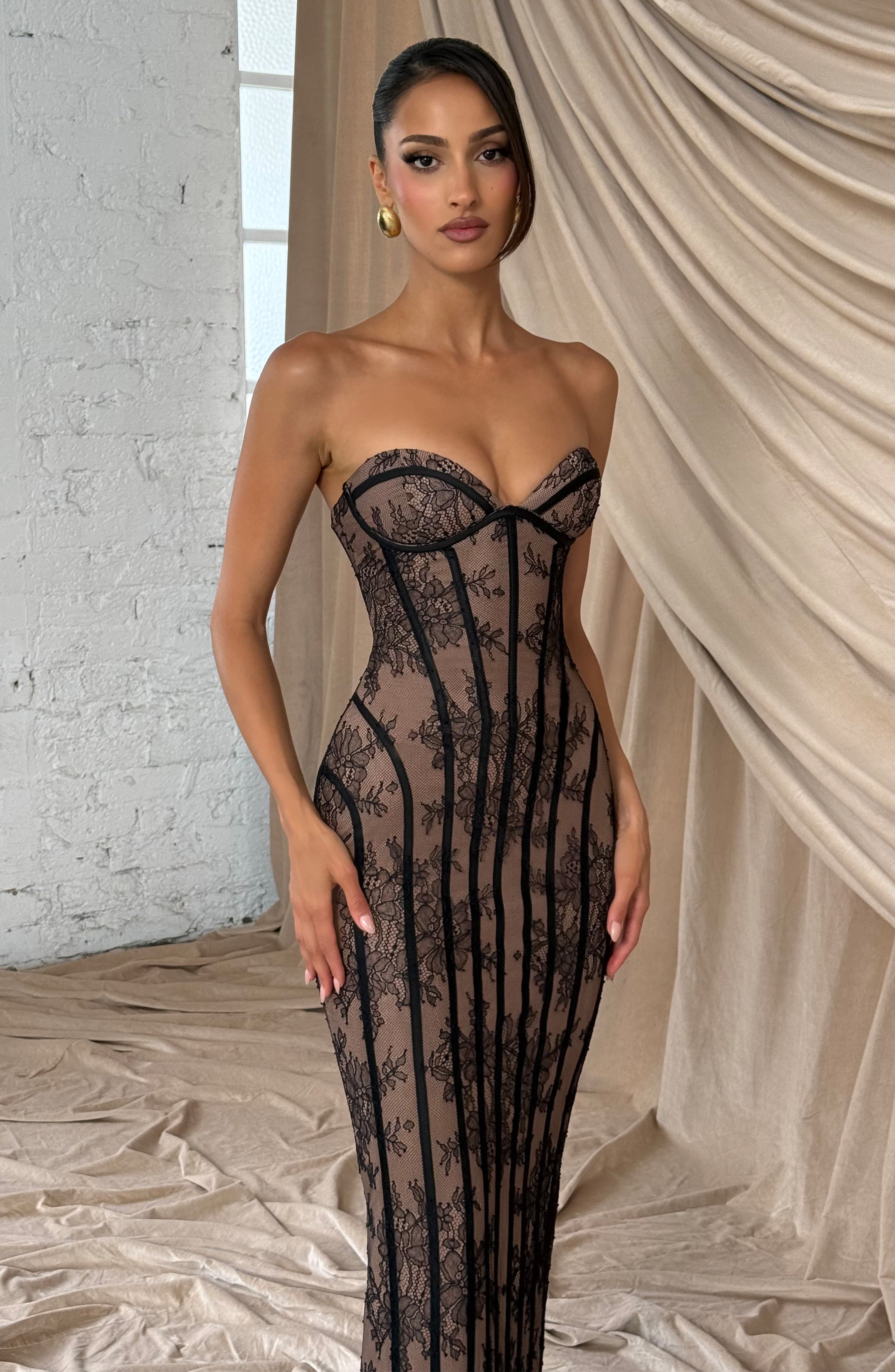 Siyah Sian Maxi Elbise