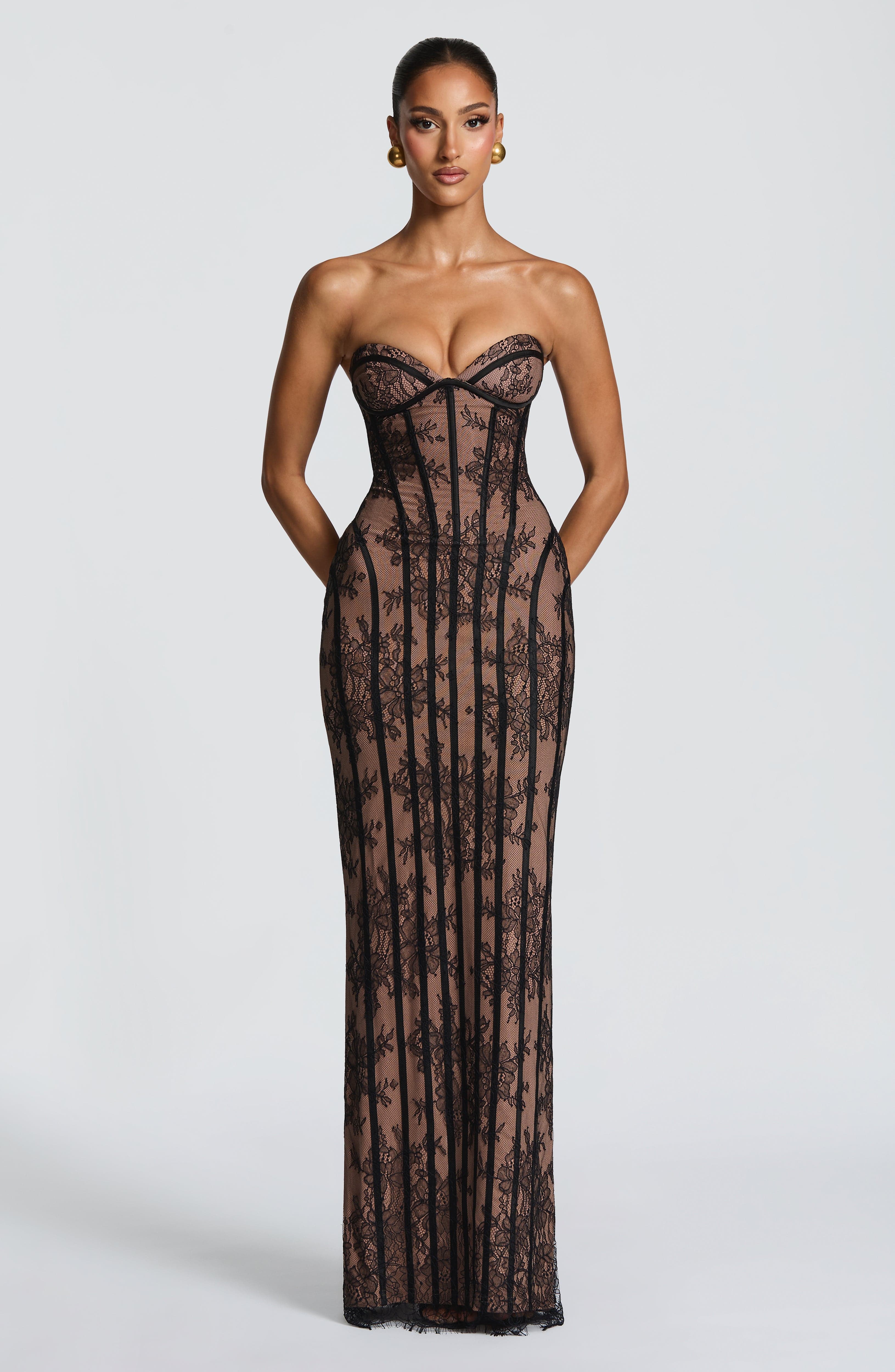 Siyah Sian Maxi Elbise