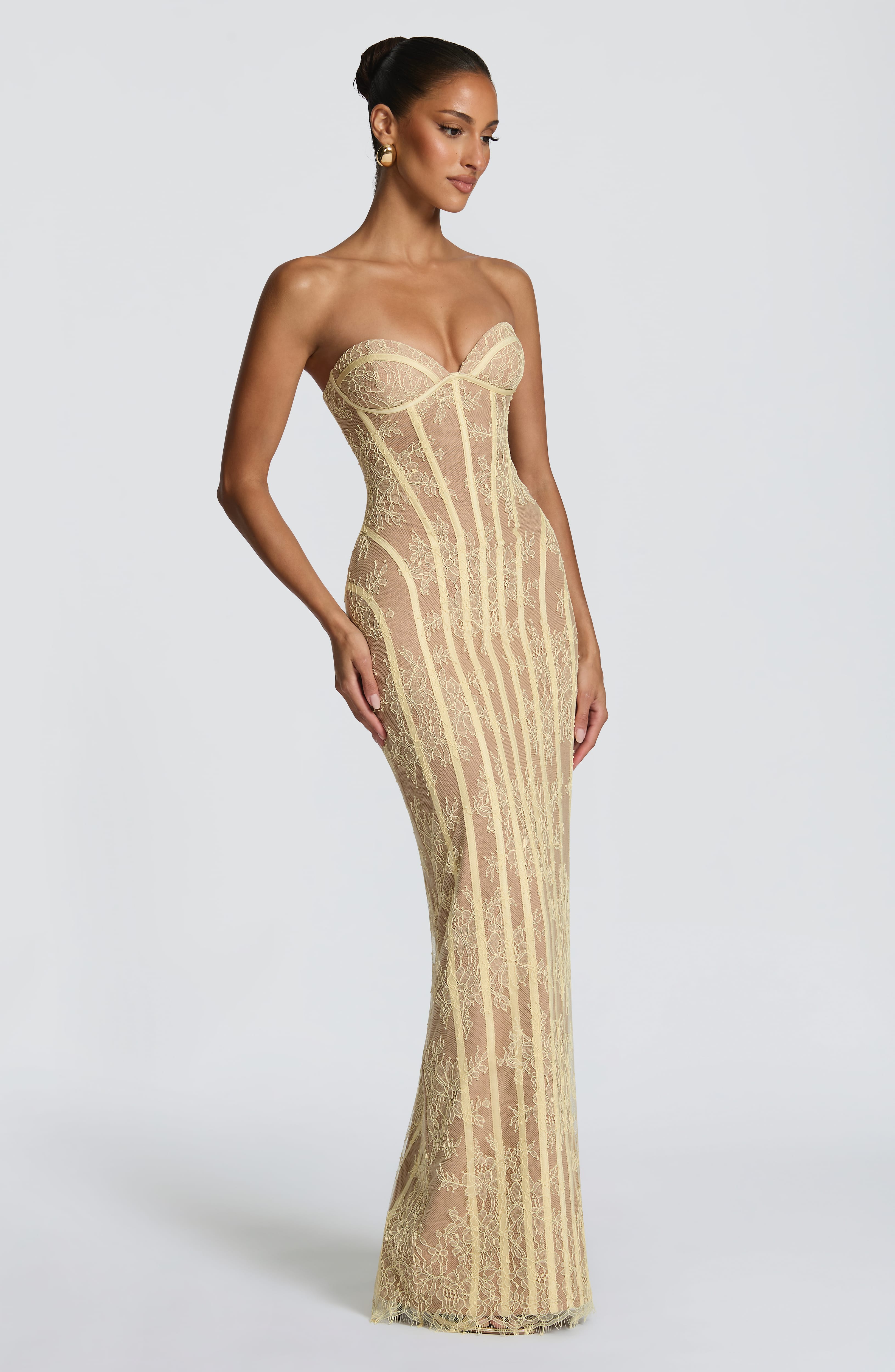 Sian Limon Maxi Elbise