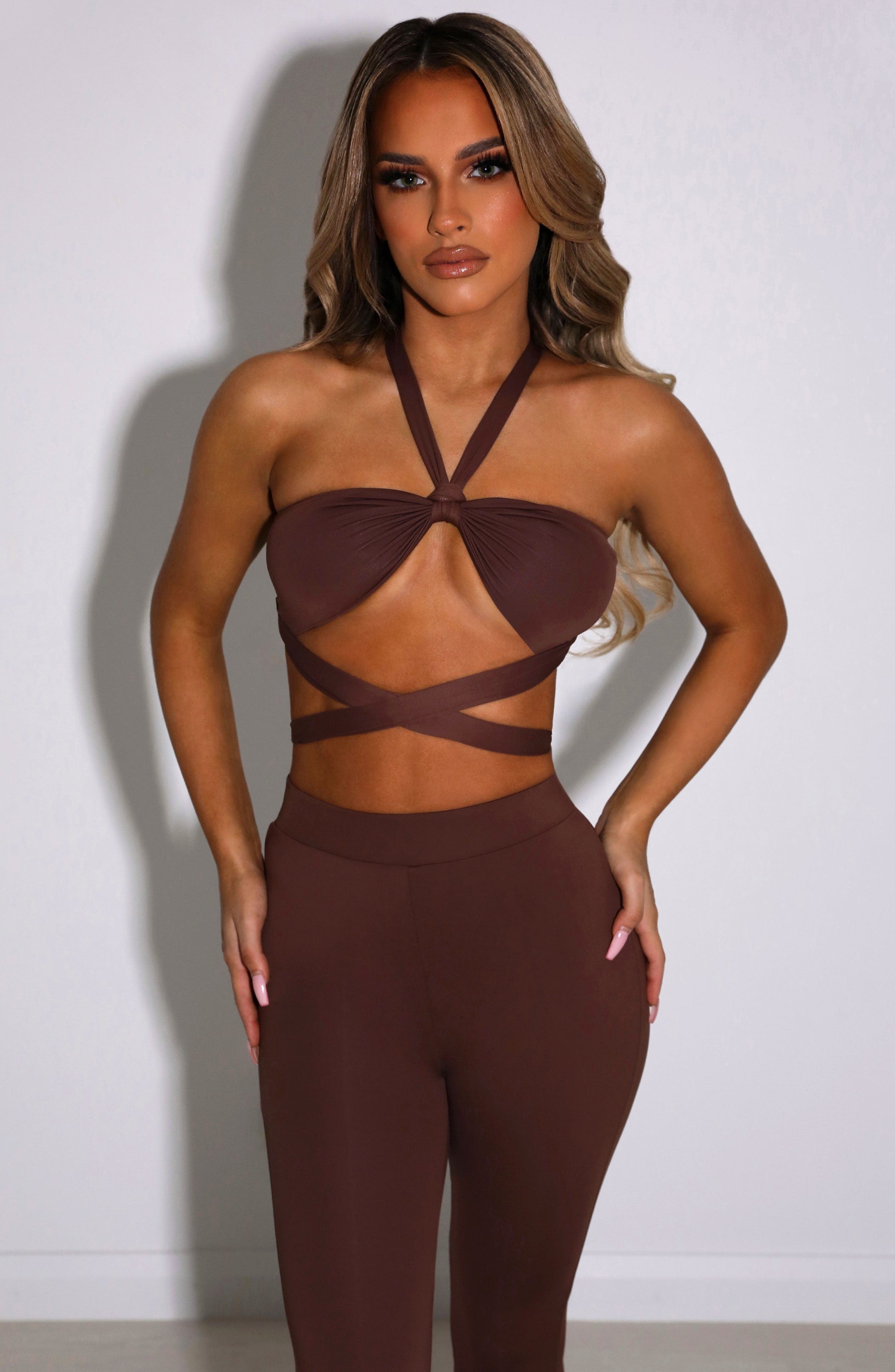 Çikolata Straplez Bandeau Üst