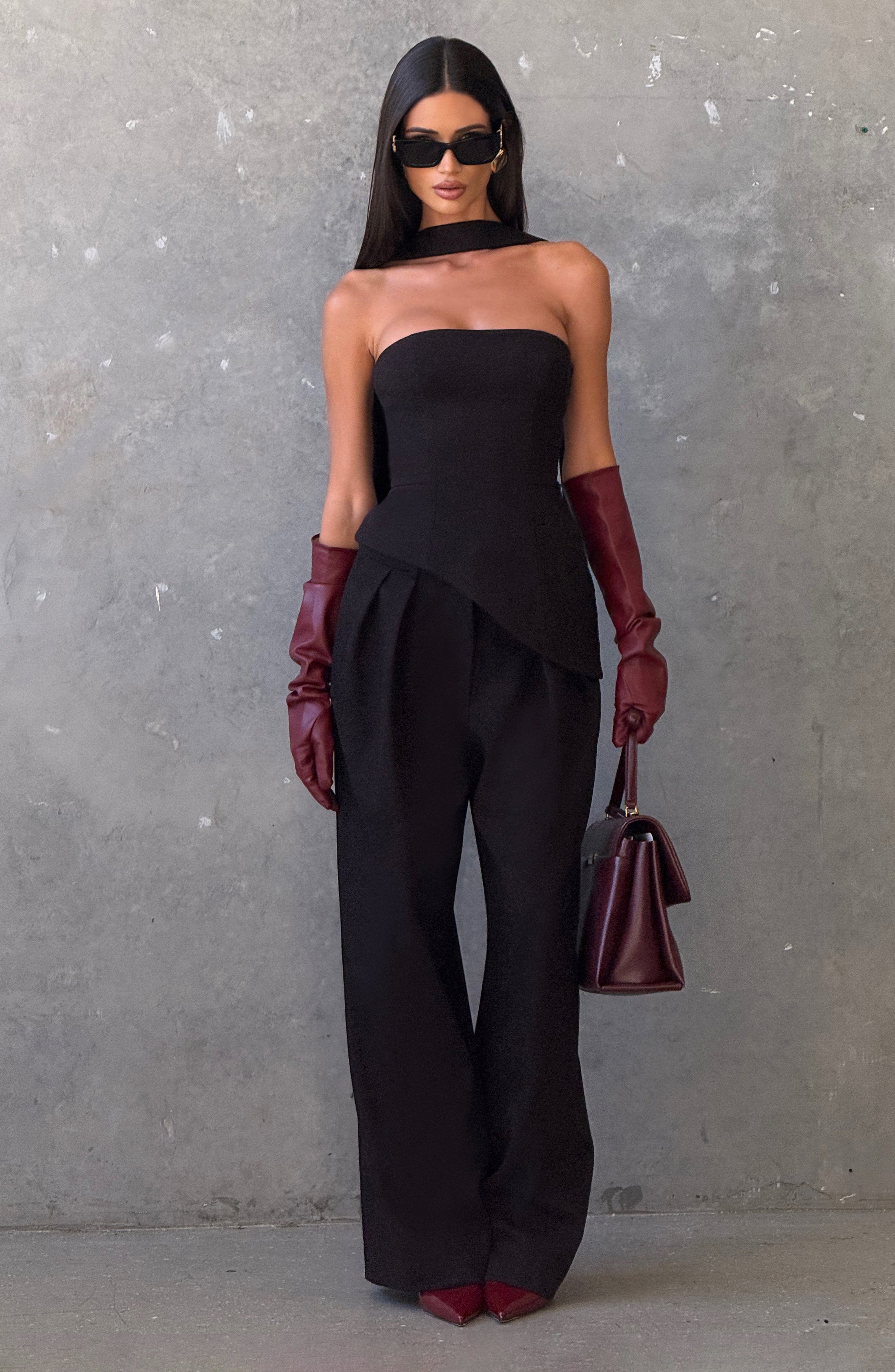 Siyah Sloan Üst
