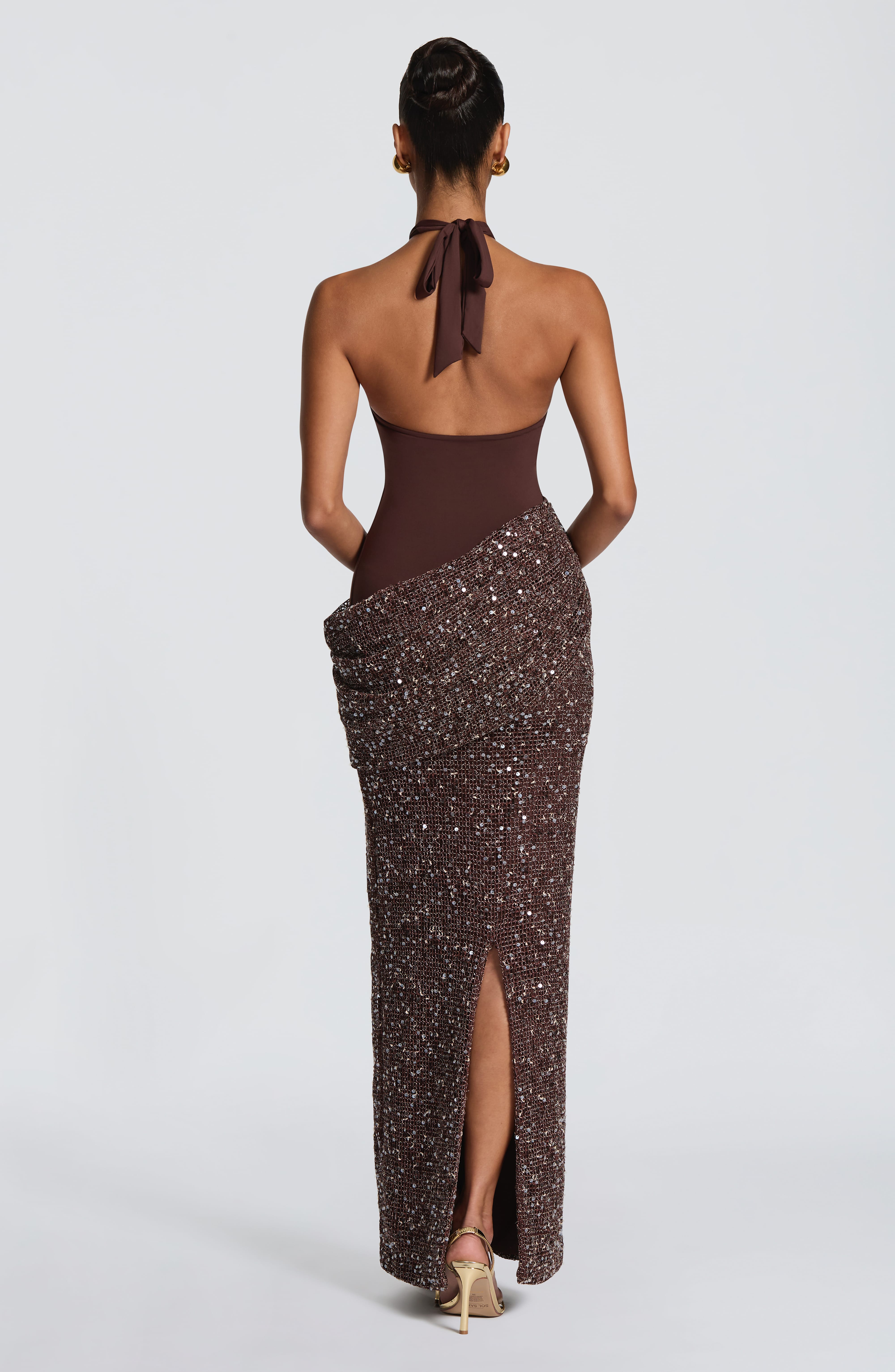 Solea Maxi Erik Kahverengi Elbise