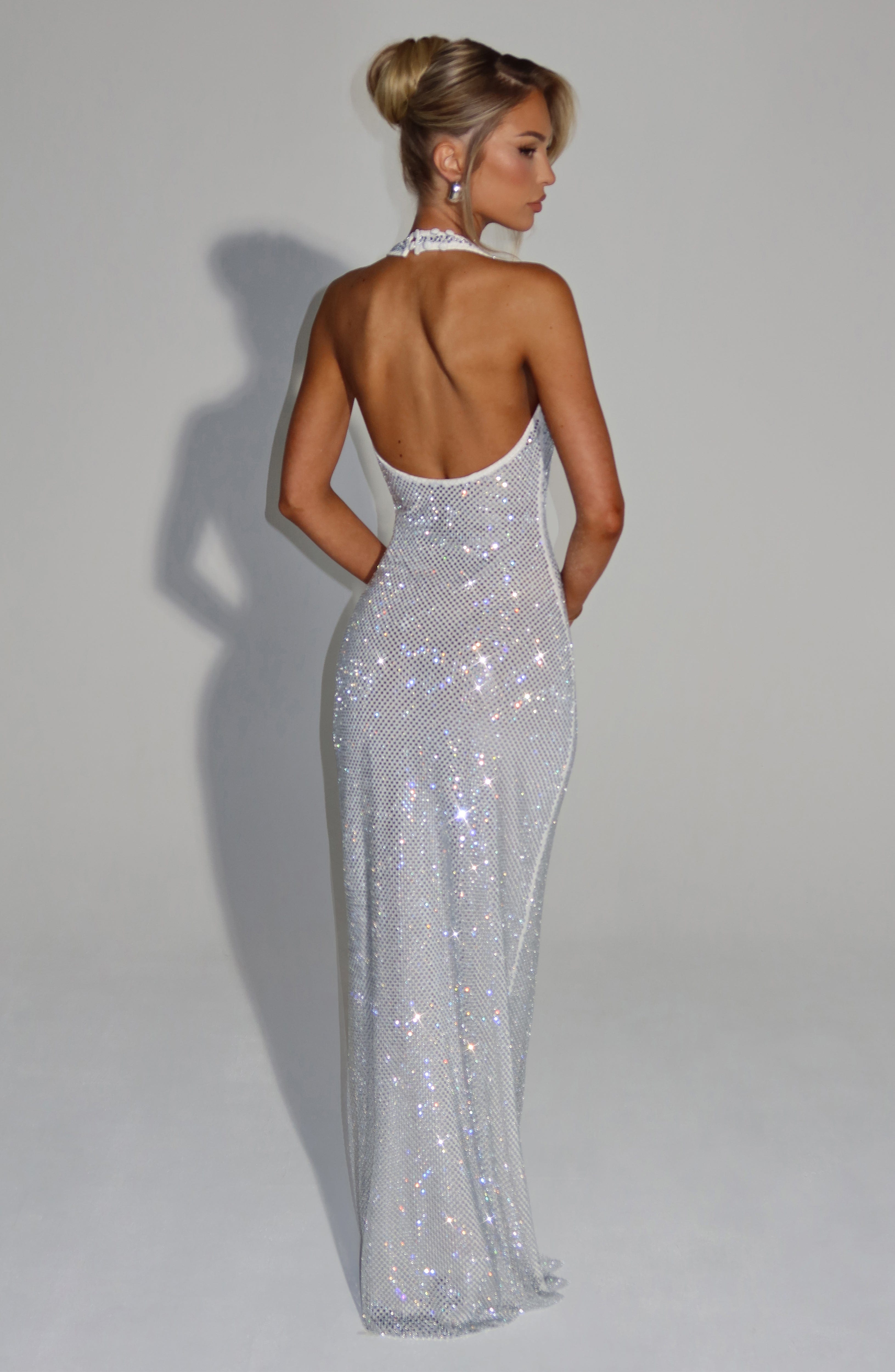 Starla Maxi Ekru Elbise
