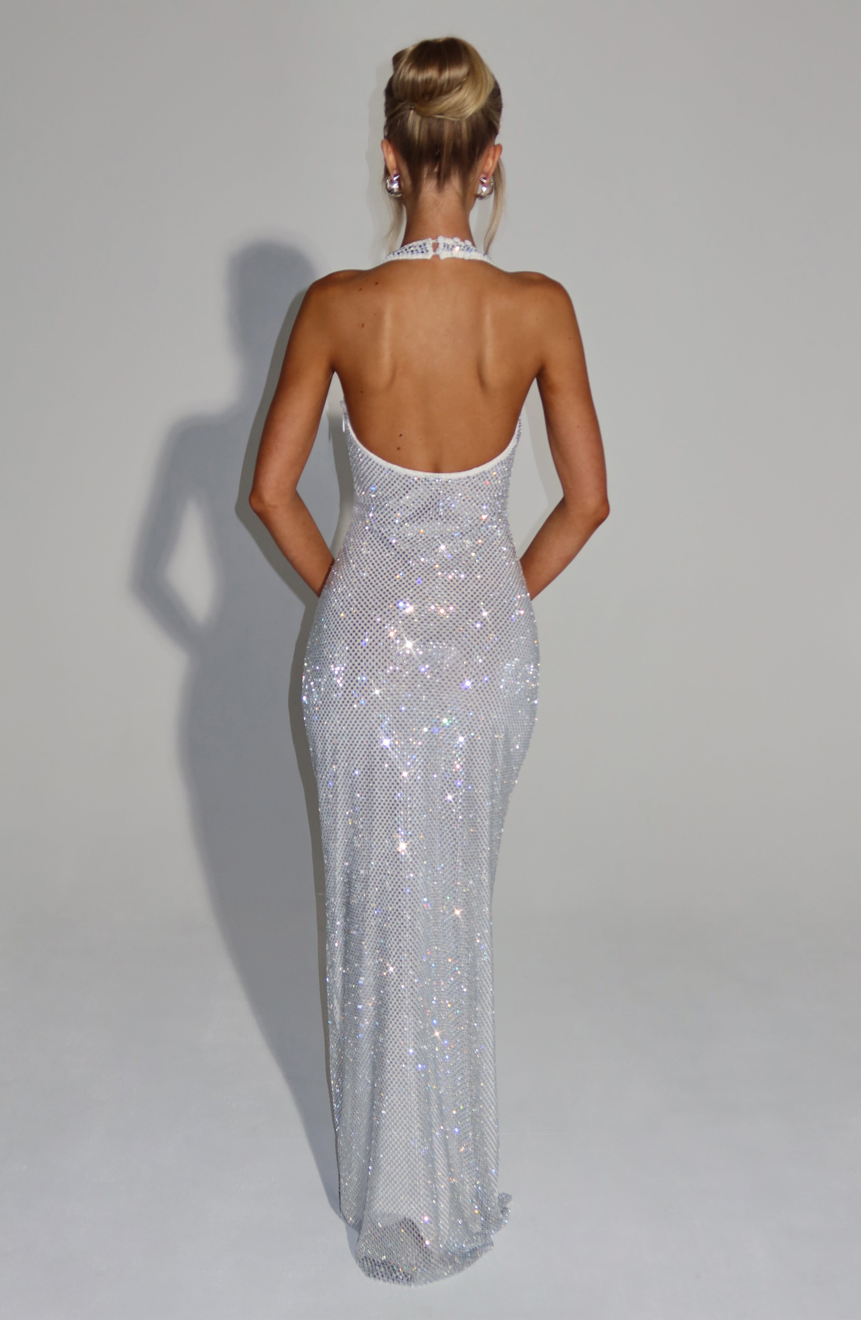 Starla Maxi Ekru Elbise