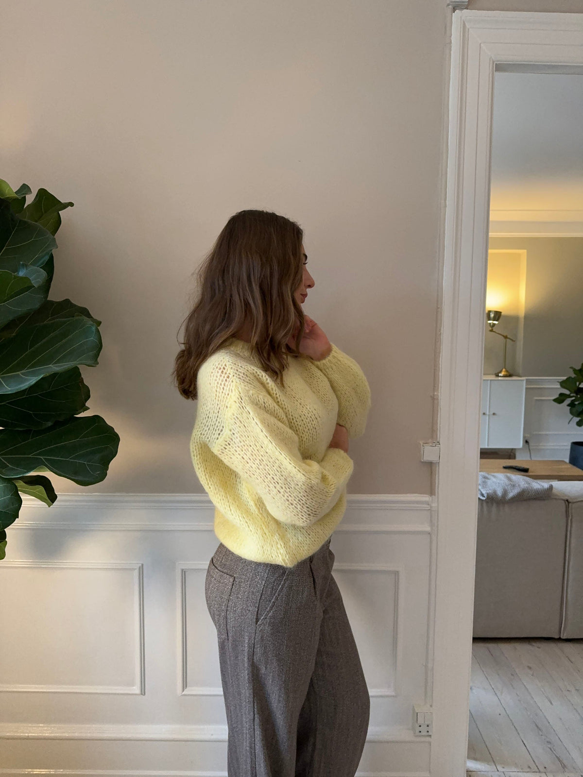 Genevieve Oversize Triko - Sarı