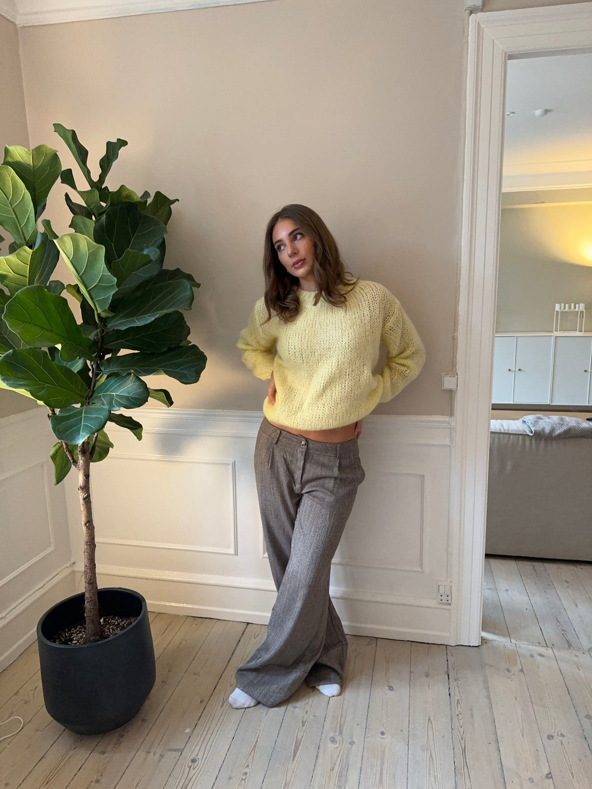 Genevieve Oversize Triko - Sarı