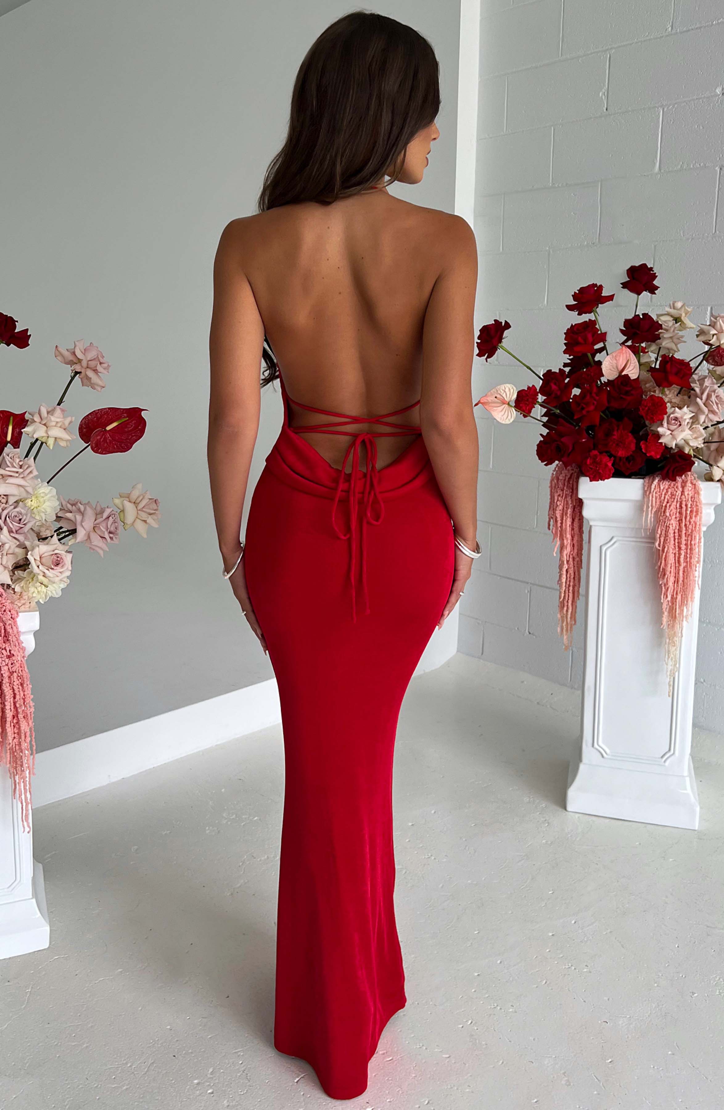 Talisa Kırmızı Maxi Elbise