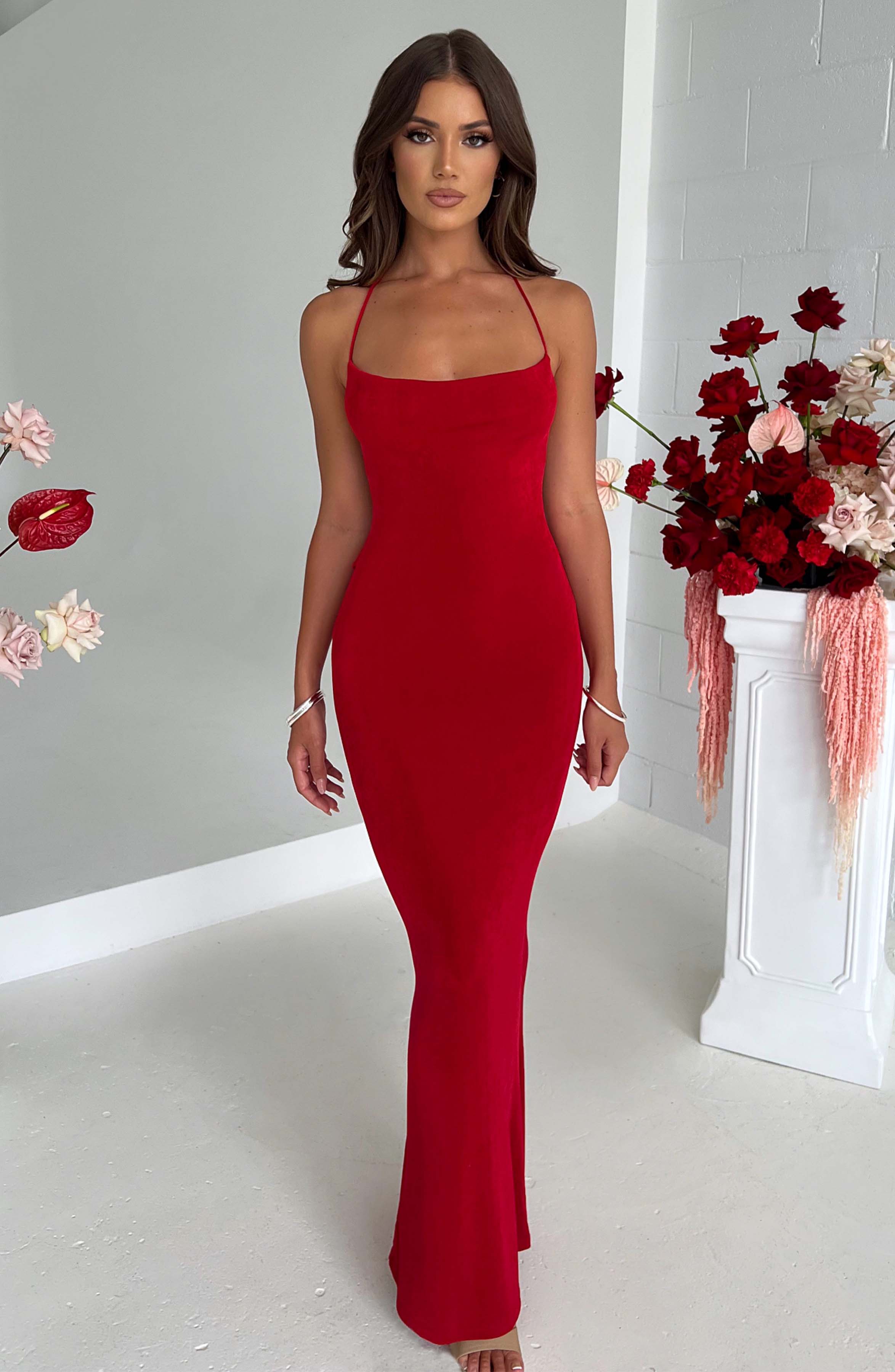 Talisa Kırmızı Maxi Elbise