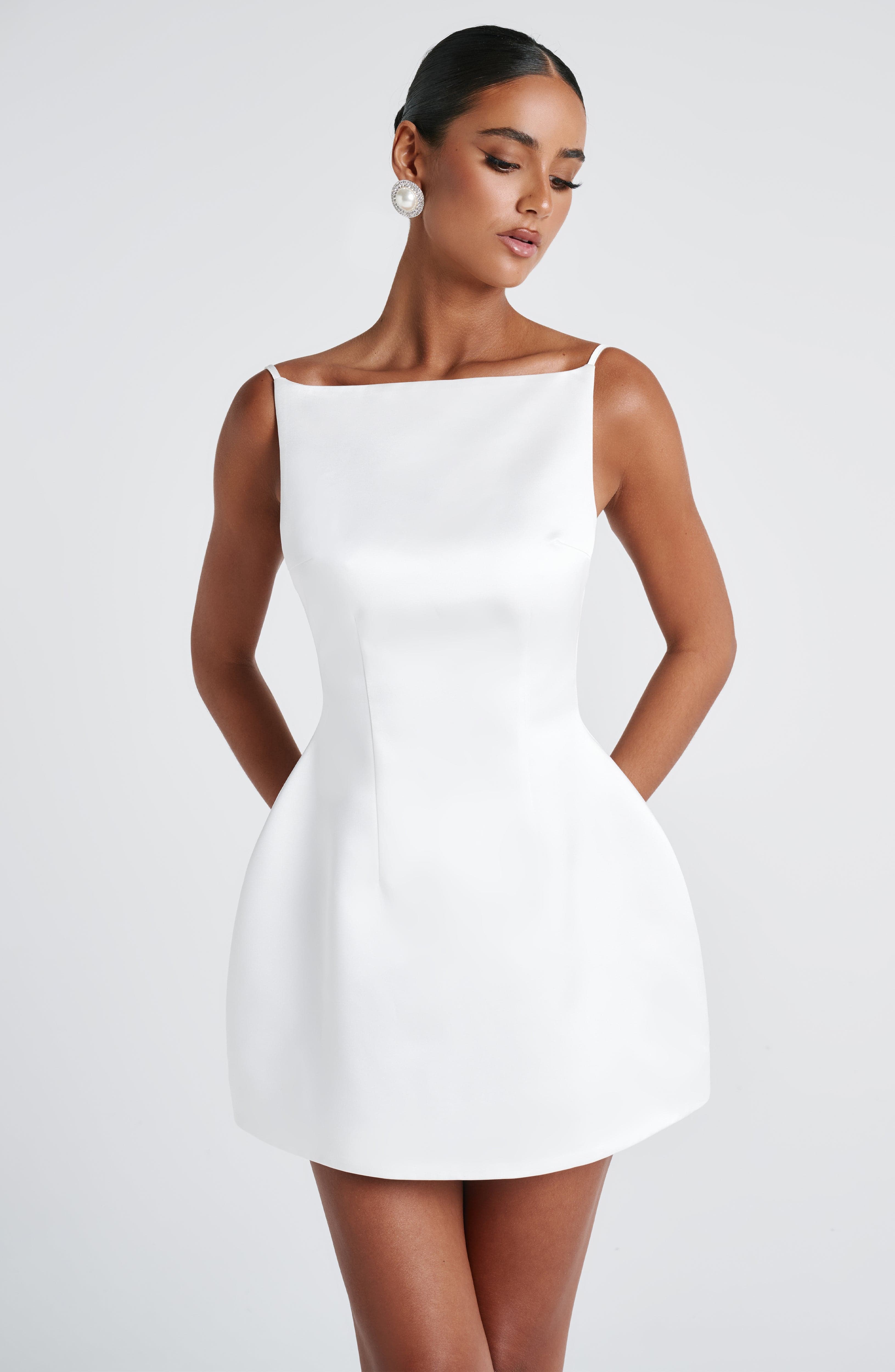 Tate Mini Krem Elbise