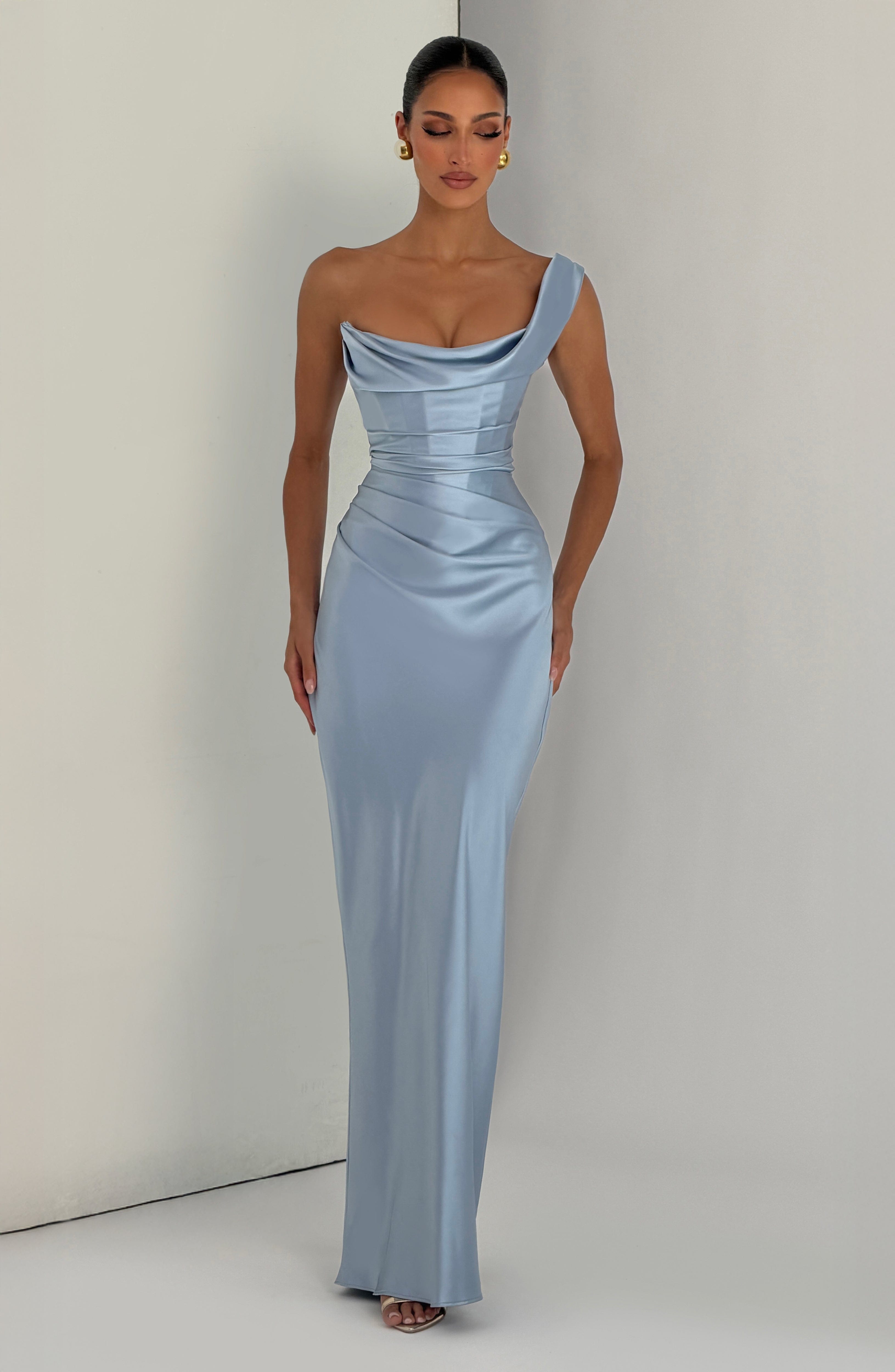 Buz Mavisi Thalassa Maxi Elbise